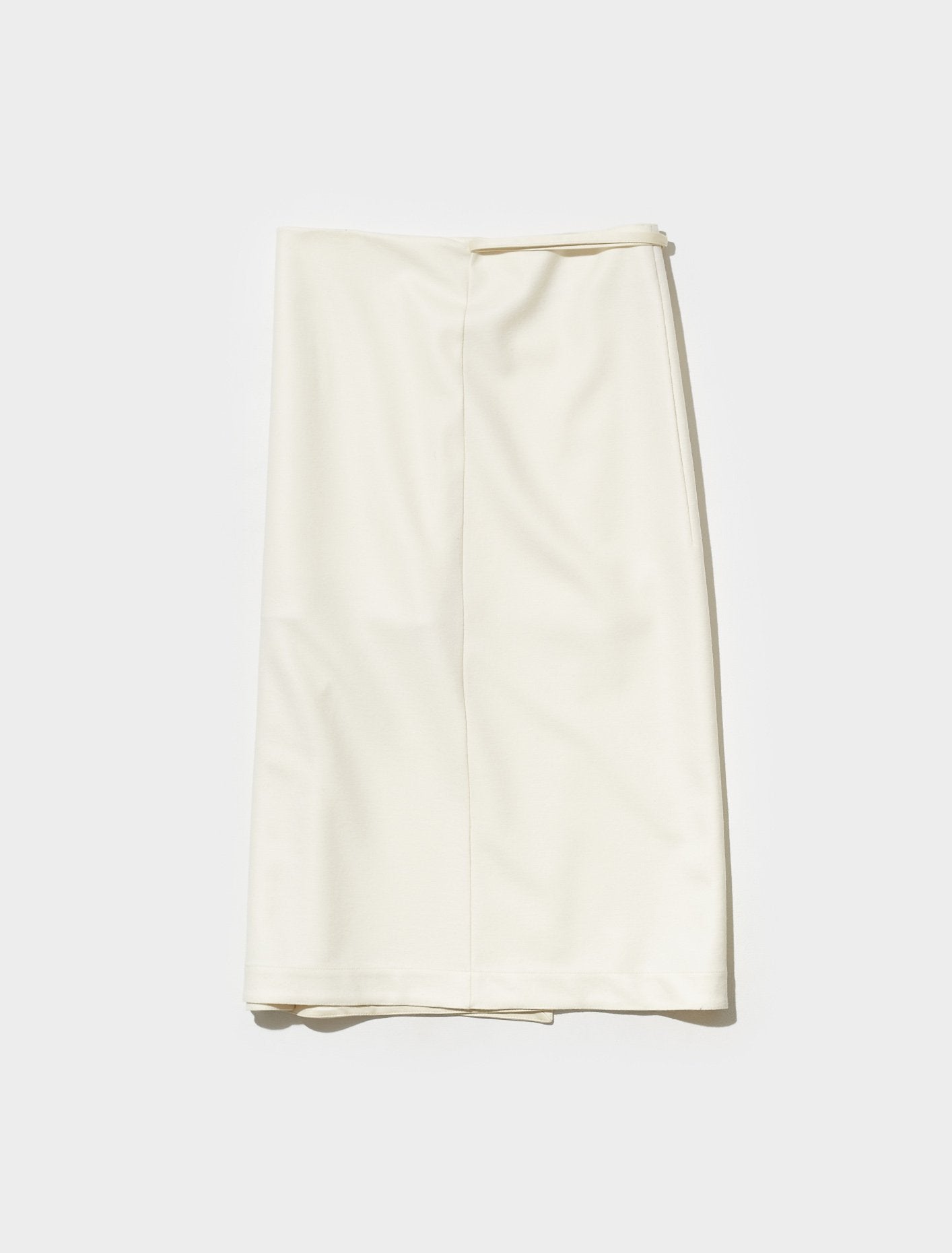 Jersey Wrap Skirt in Milk