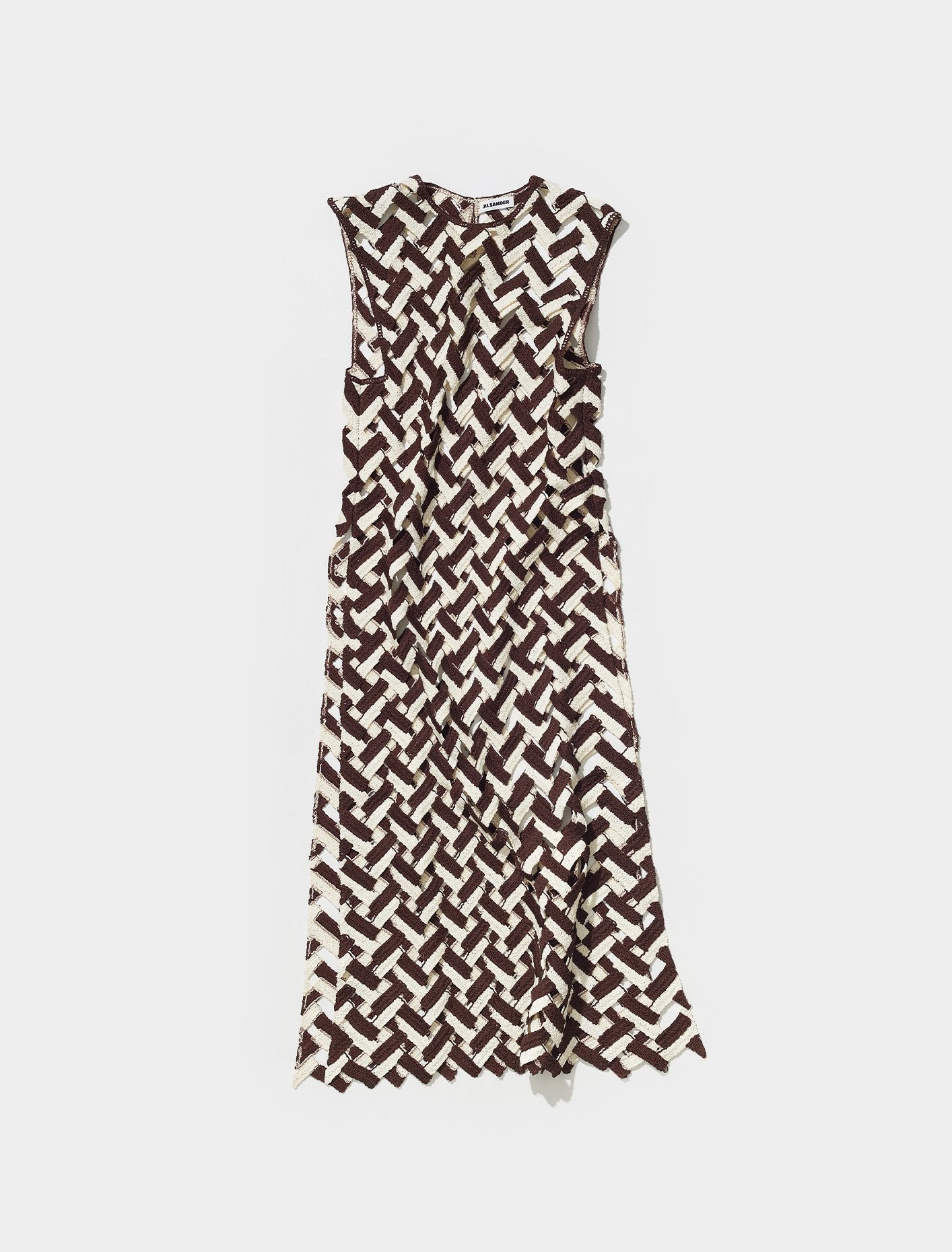 Woven Dress in Brown