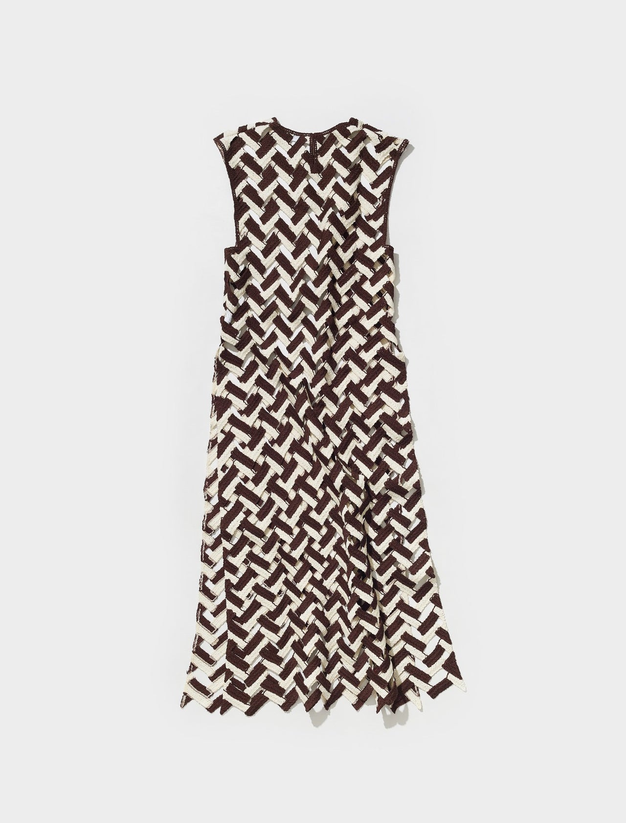 Woven Dress in Brown