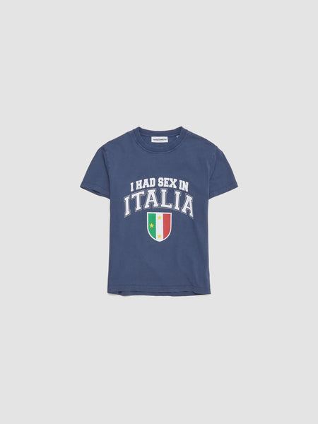 Carne Bollente - Ciao Bella T-Shirt in Navy - SS26ST0113 – Voo Store
