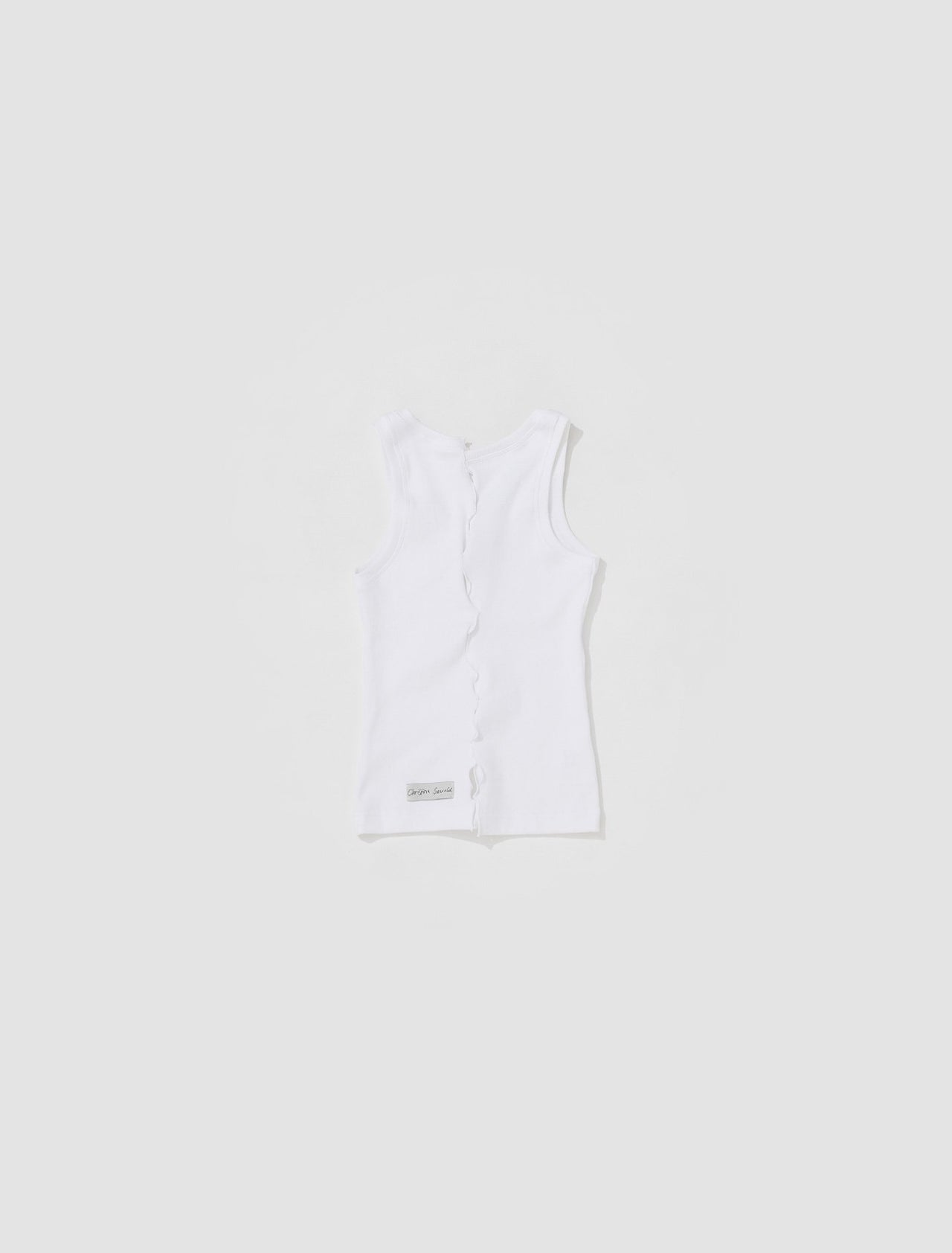 Draped Vest Top in White