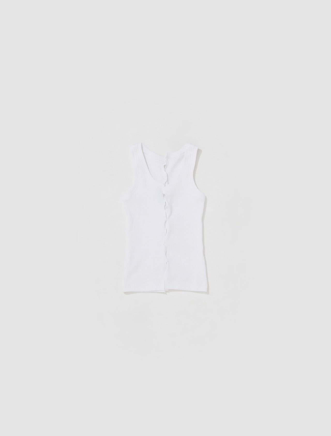 Draped Vest Top in White