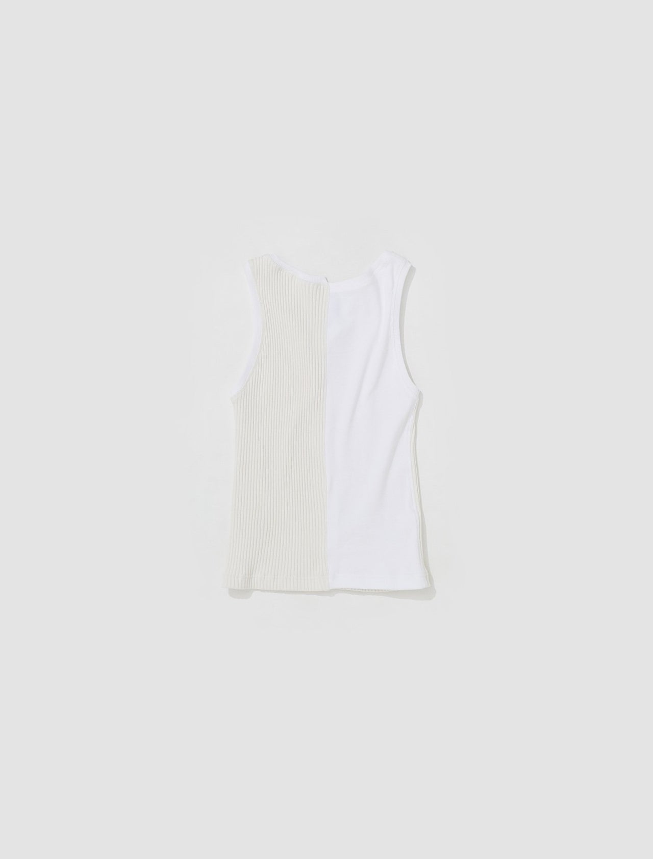 Asymmetric Vest Top in White