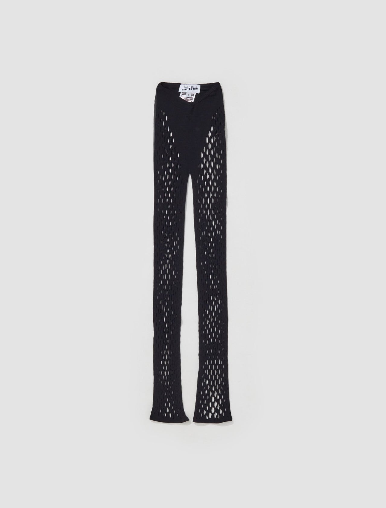 Leggings with Perforation Details in Black