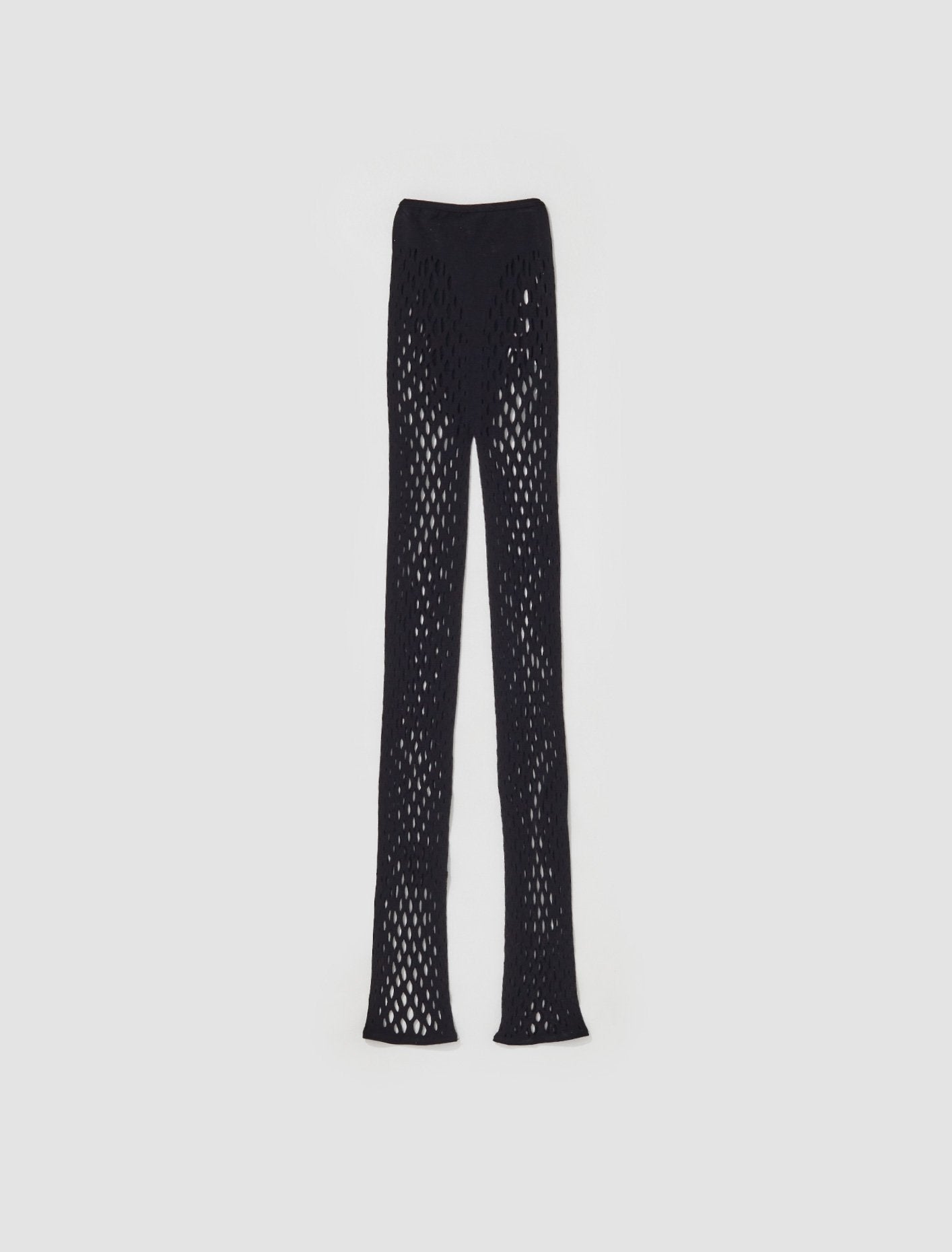 Leggings with Perforation Details in Black