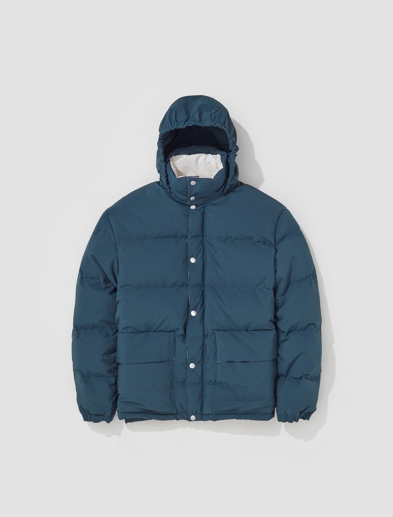 Recycled Polyester Down Jacket in Petrol