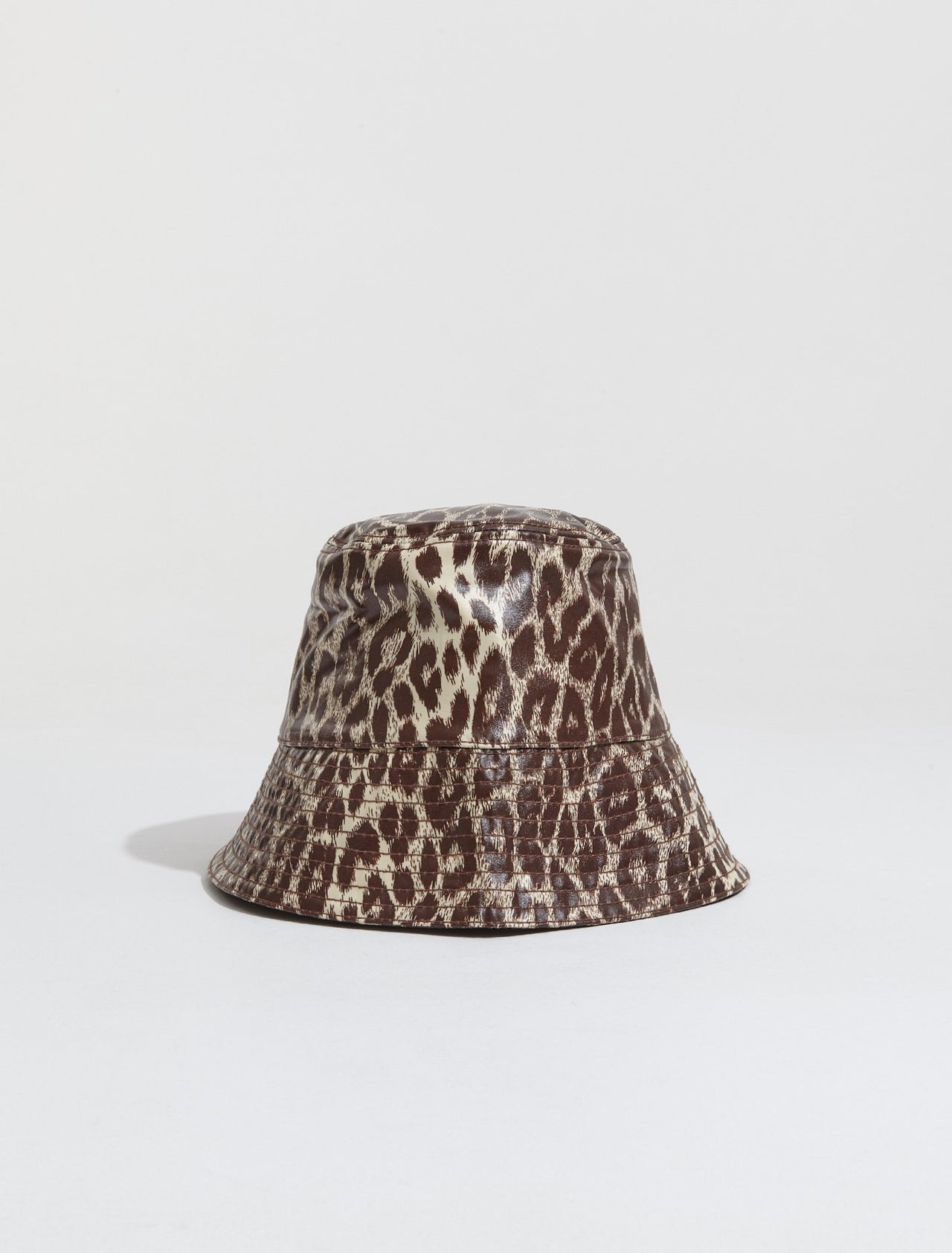 Printed Leopard Bucket Hat in Leopard