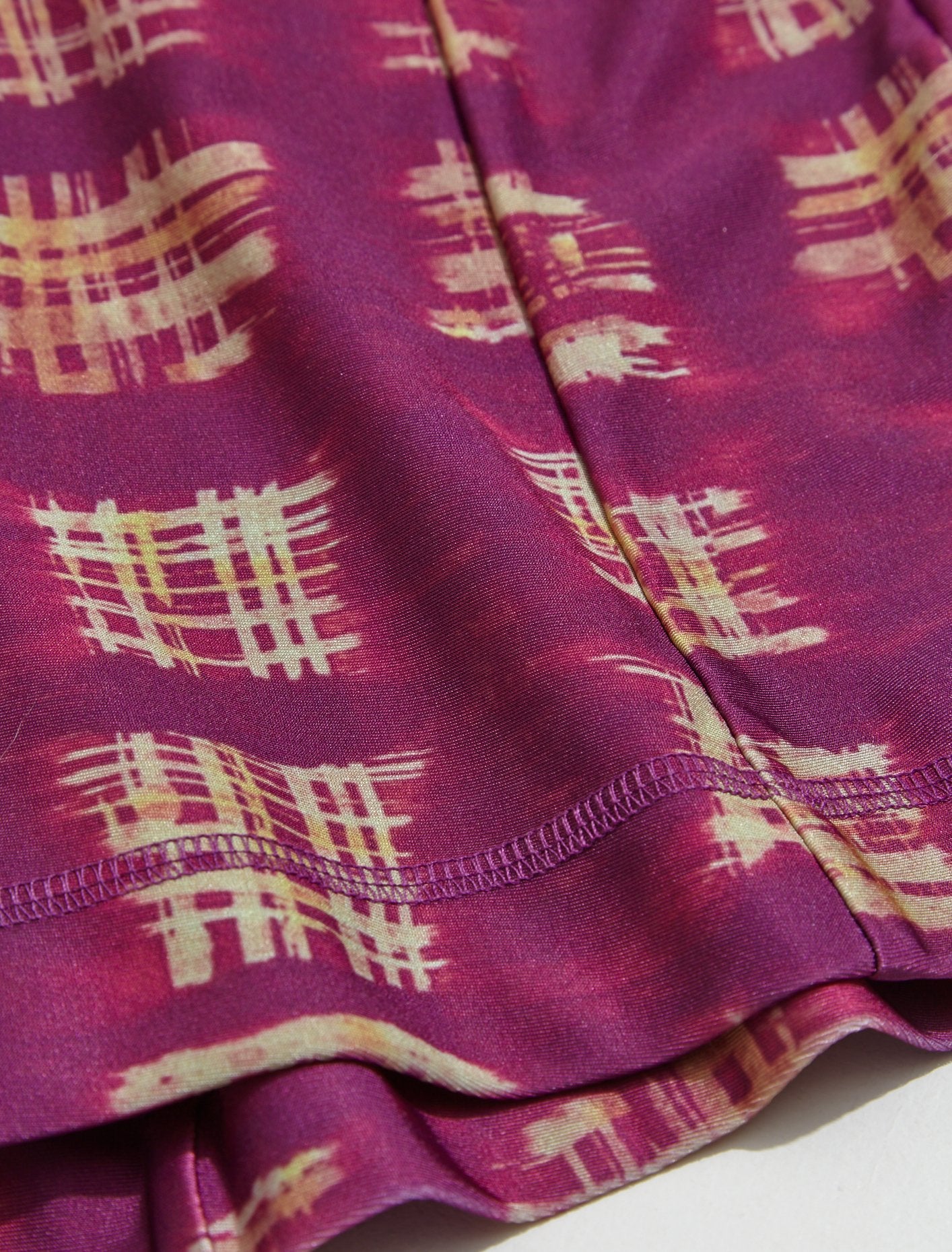 Skinn Dress in Acid Plaid Purple