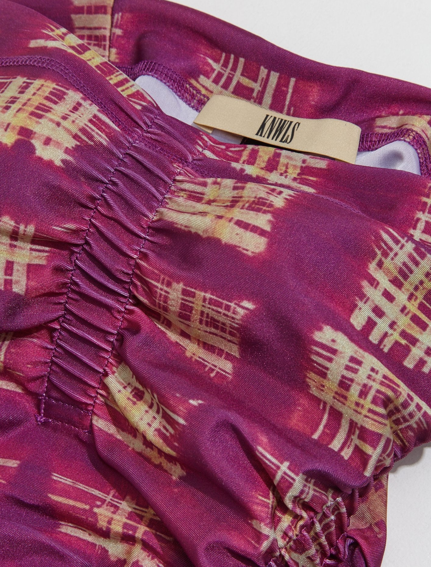 Skinn Dress in Acid Plaid Purple