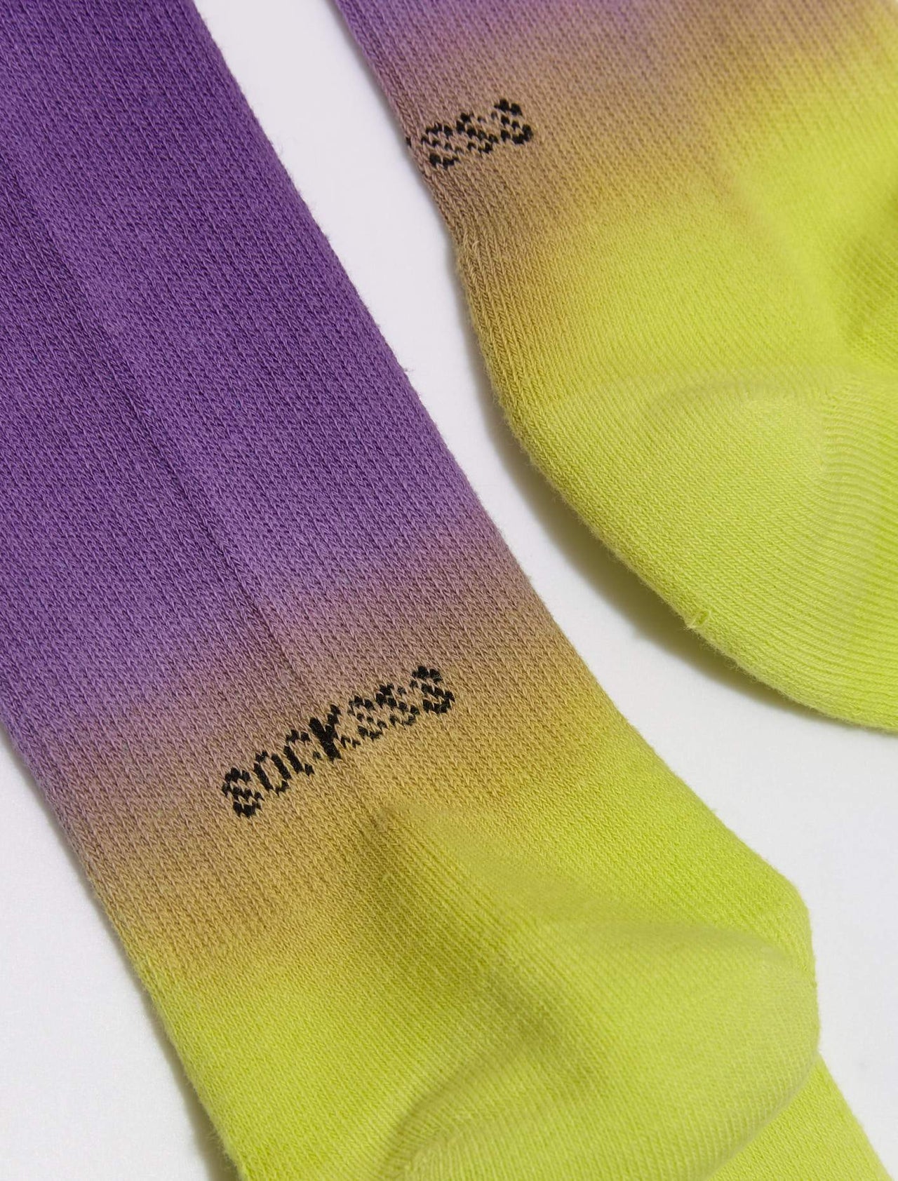 Tiger Tracks Socks in Yellow & Purple