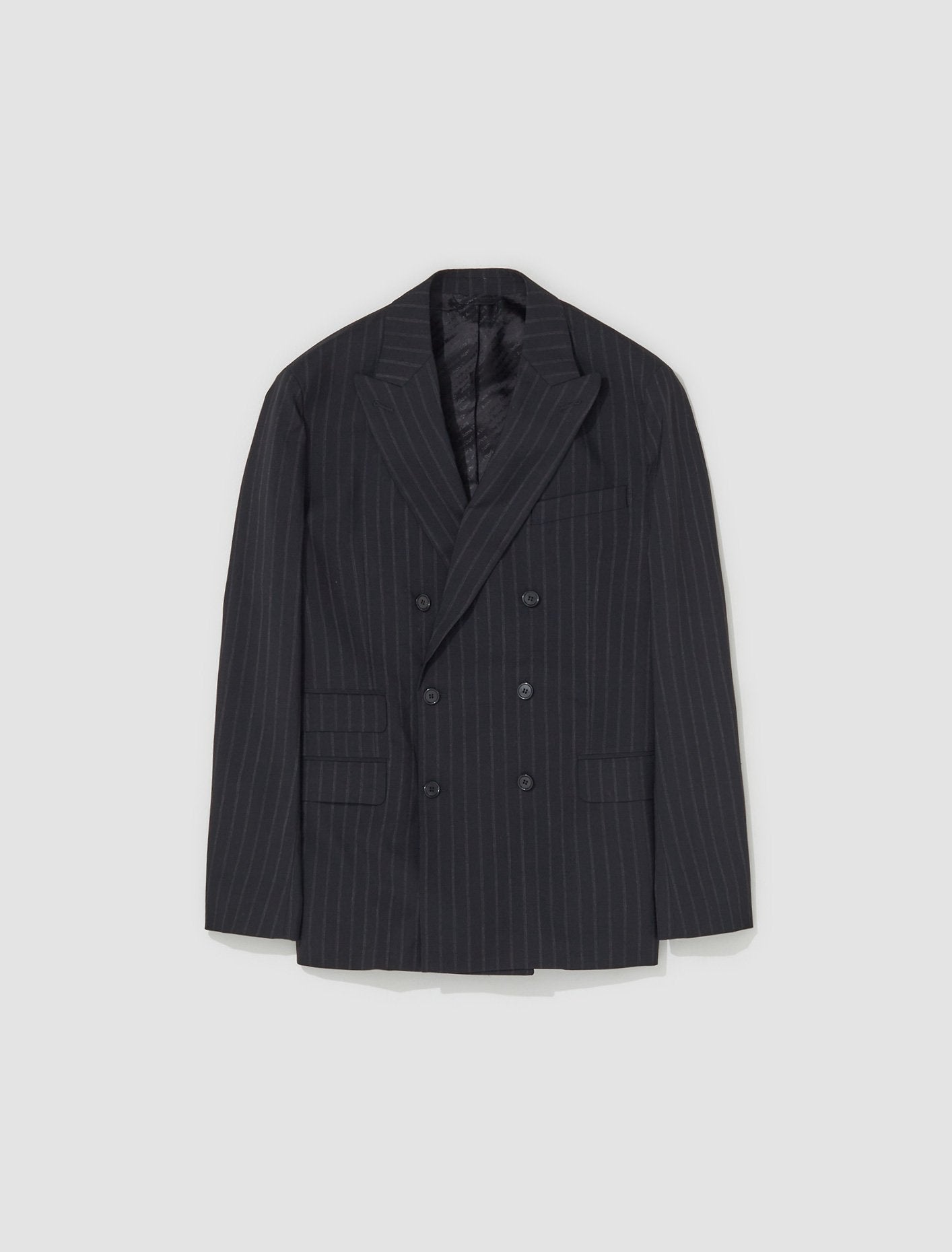 Double-Breasted Suit Jacket in Black