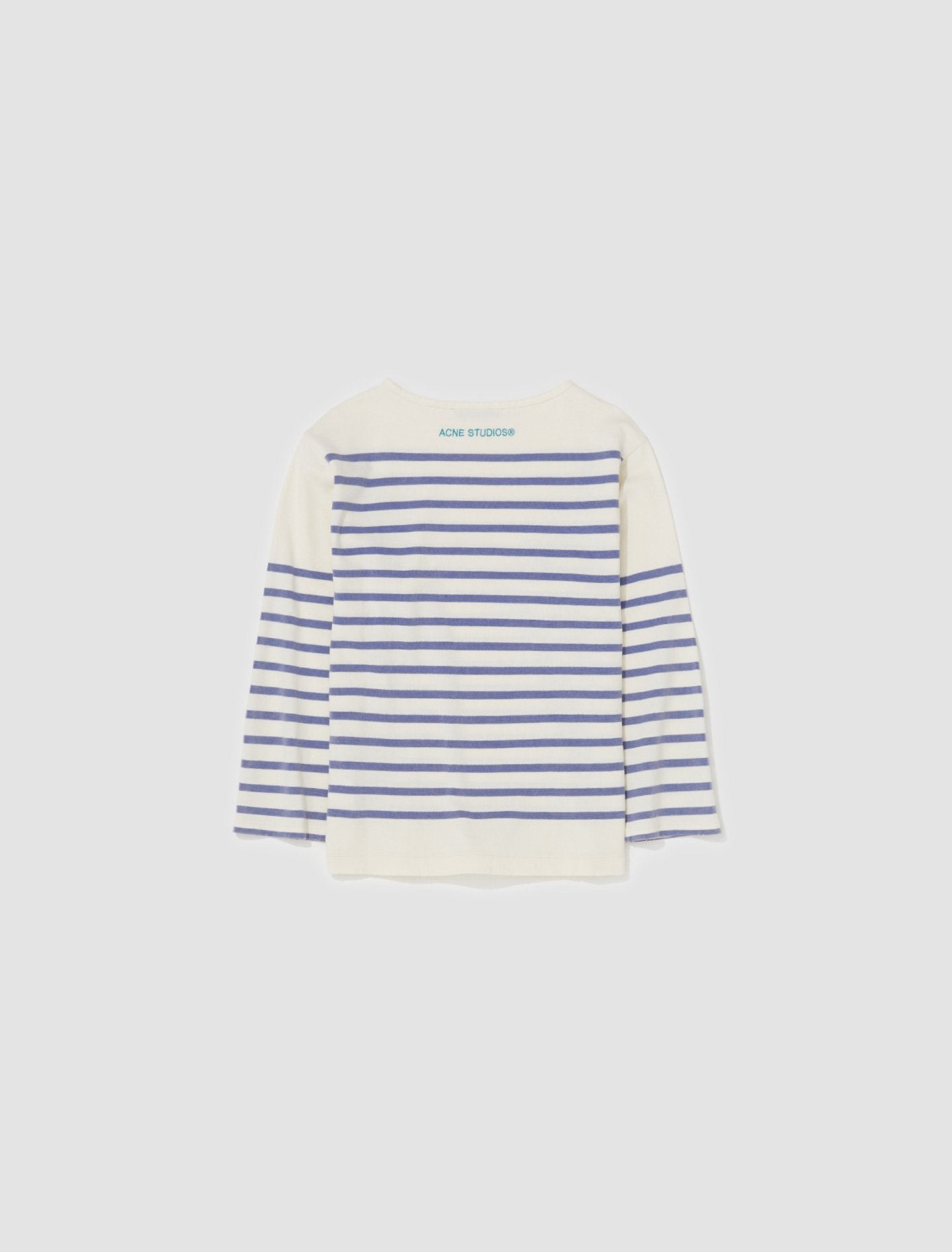 Striped Long Sleeve Top in White