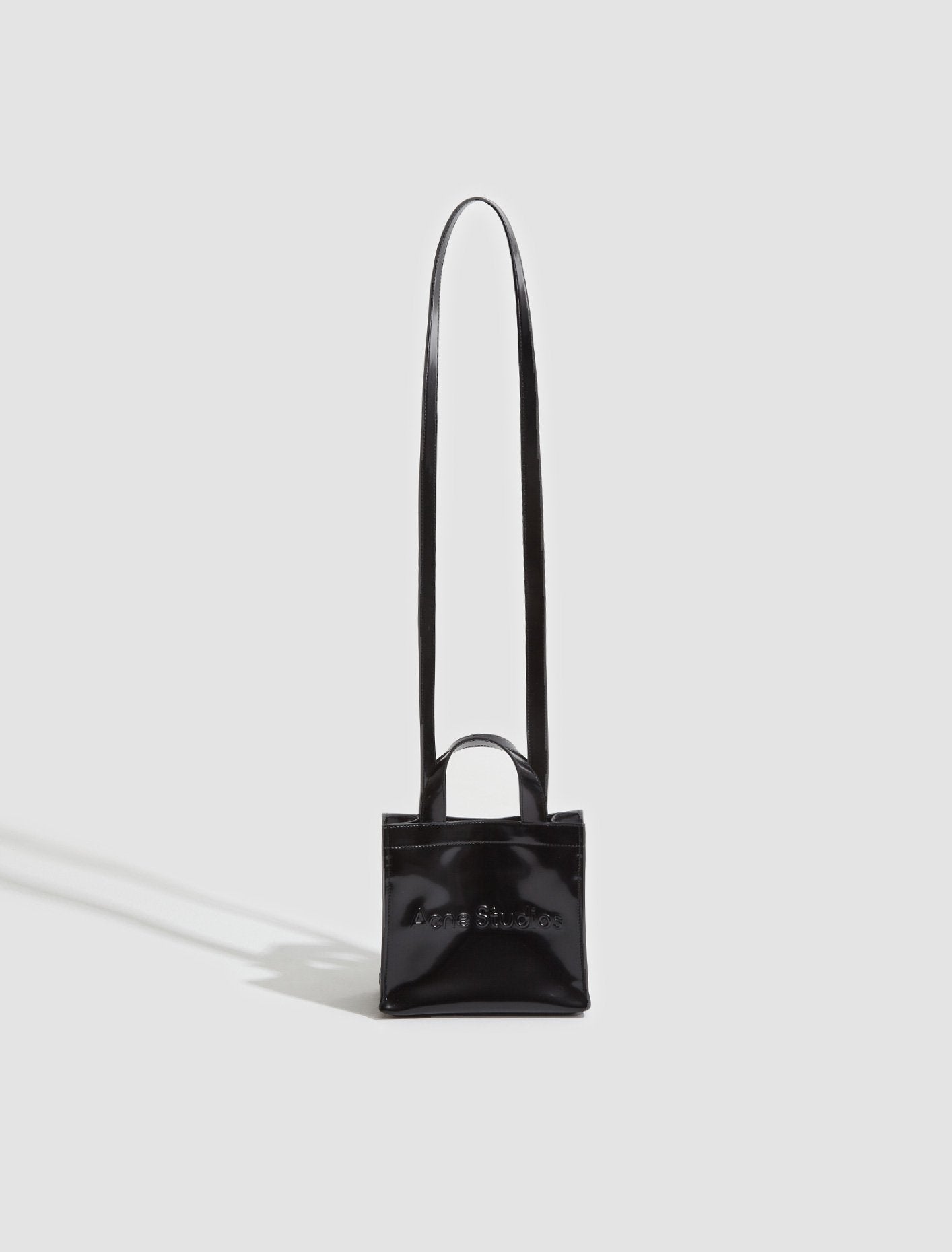 Logo Mini Shoulder Tote Bag in Black