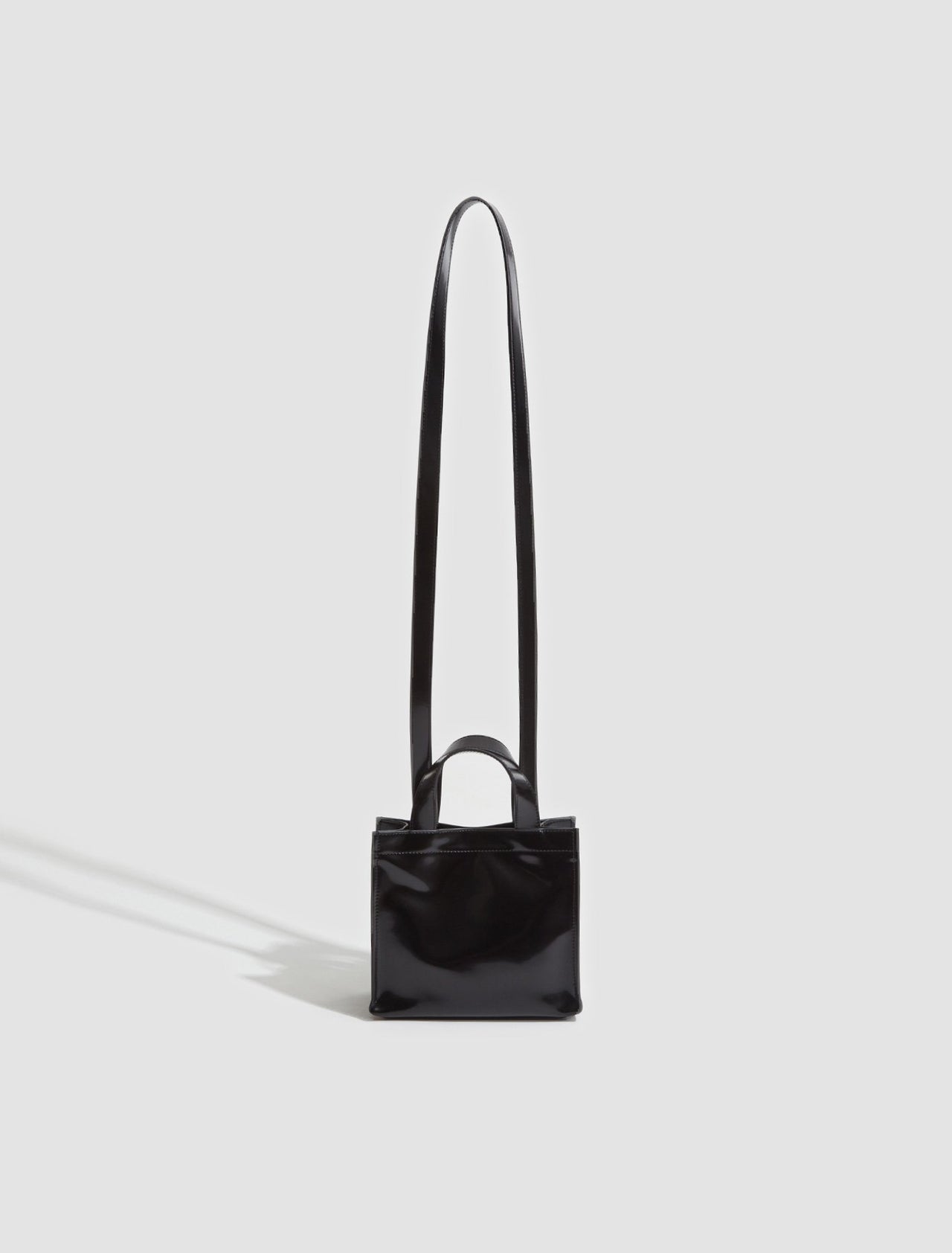 Logo Mini Shoulder Tote Bag in Black