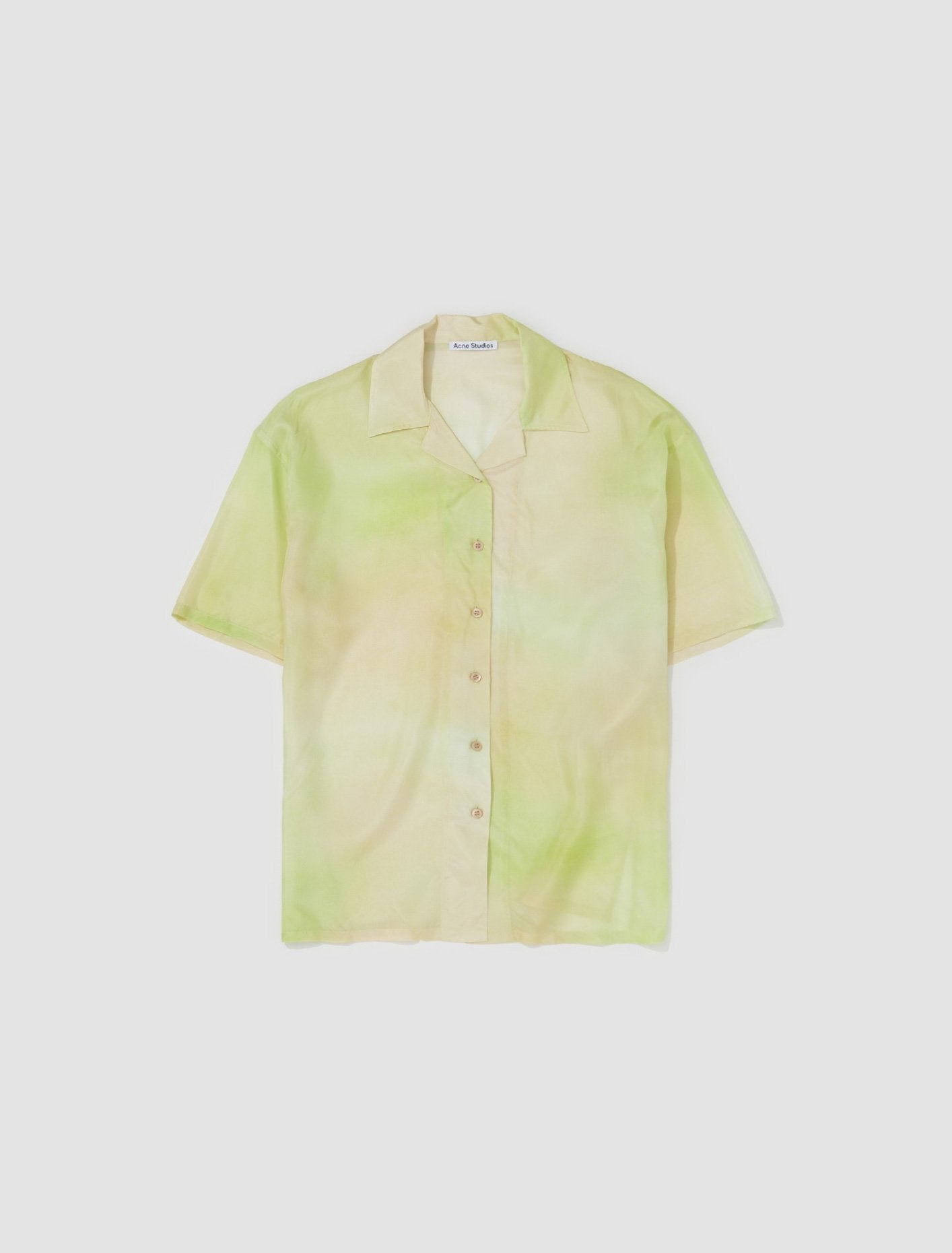 Short Sleeve Shirt in Lime Green