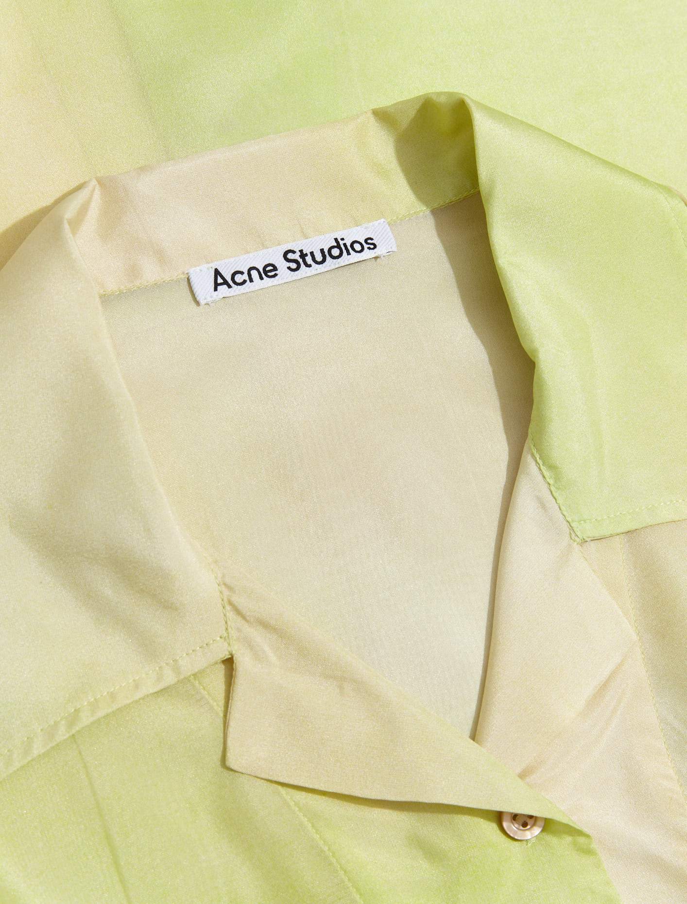 Short Sleeve Shirt in Lime Green