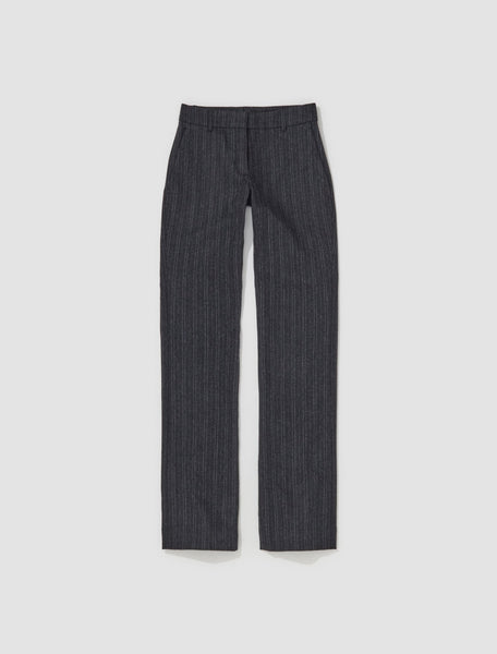 CLUBHAUS Tailored Trousers Shadow M 新品 Trousers | Side Stripe Detail Pinstripe Wide Leg Tailored