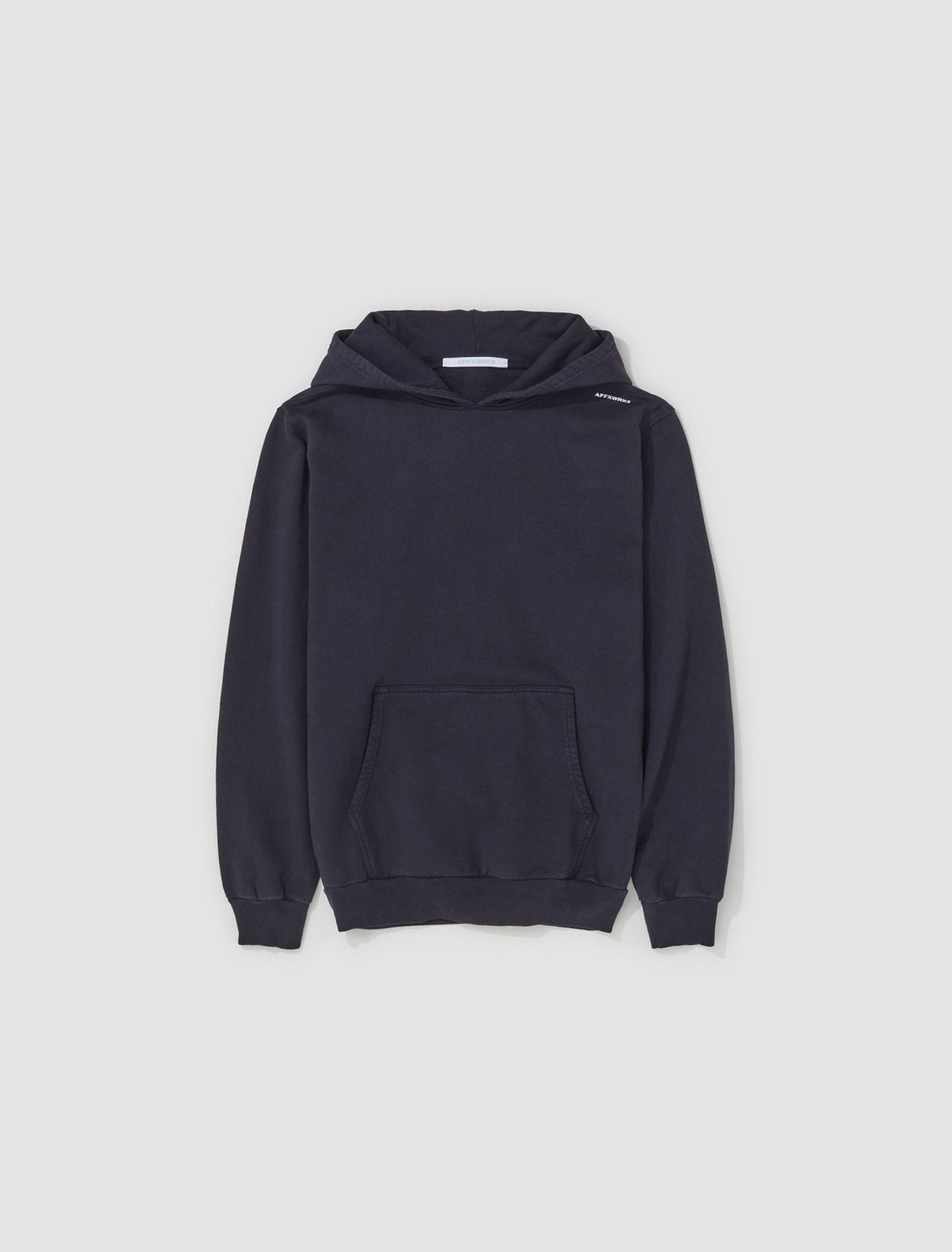 WRKS Hoodie in Washed Black