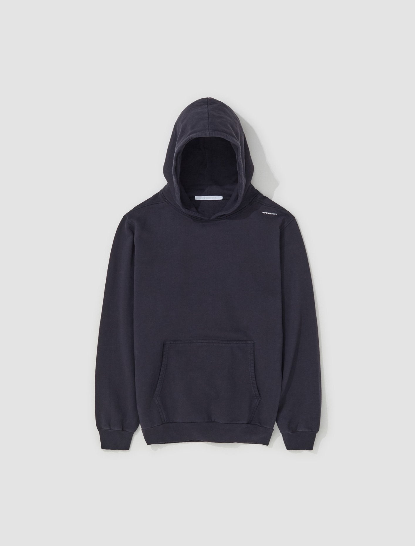 WRKS Hoodie in Washed Black