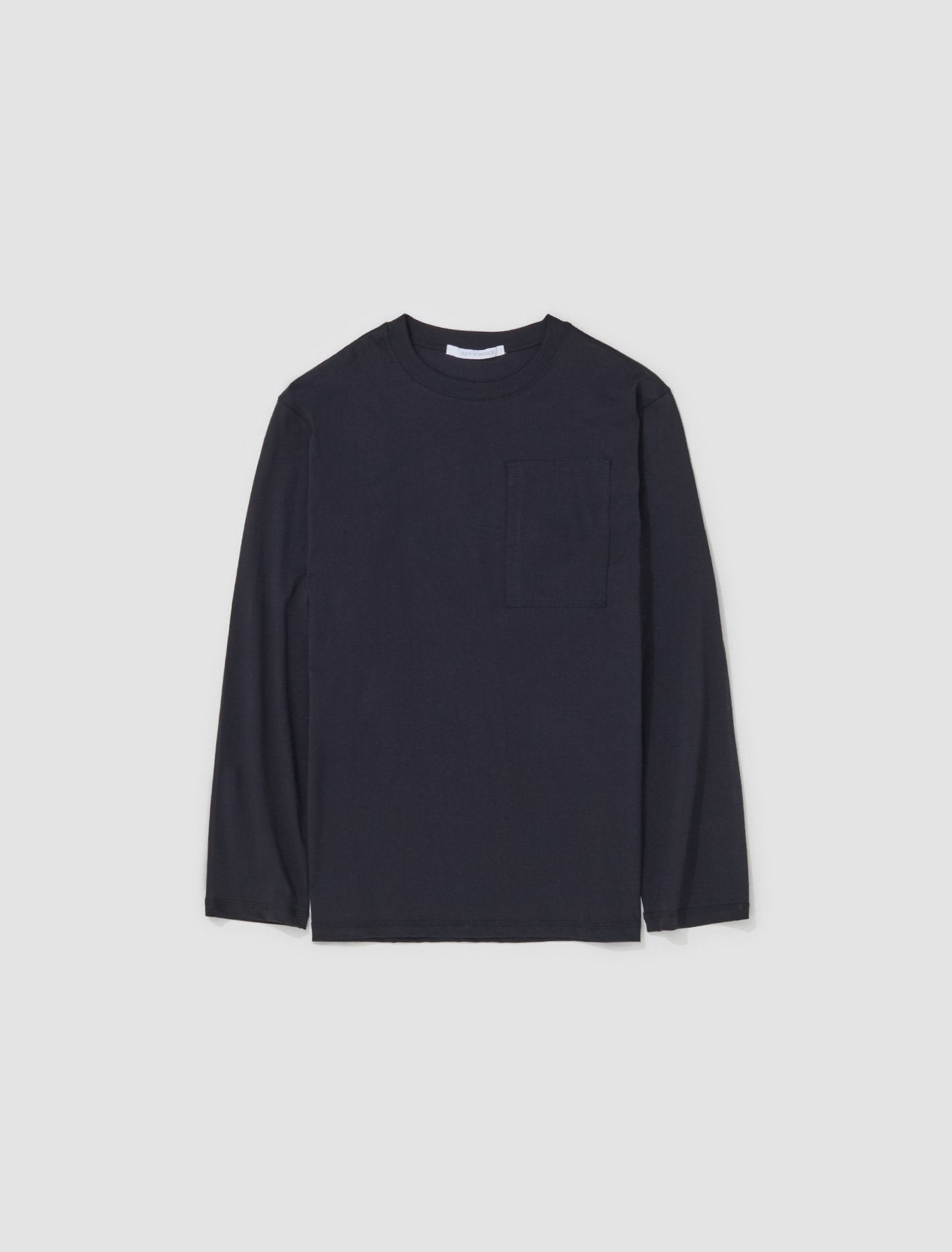 Standardised Pocket Long Sleeve T-Shirt in Black