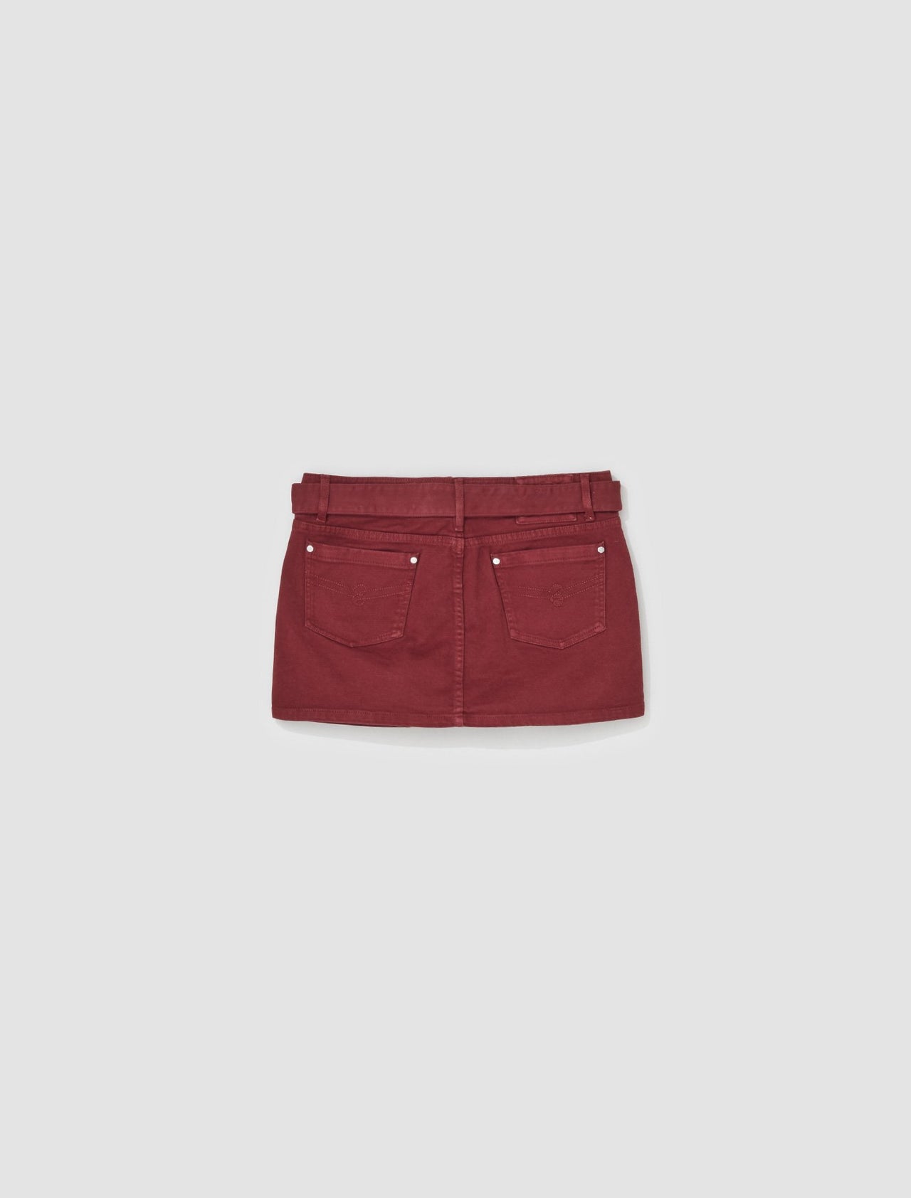 Denim Skirt With Buckle in Port Royale