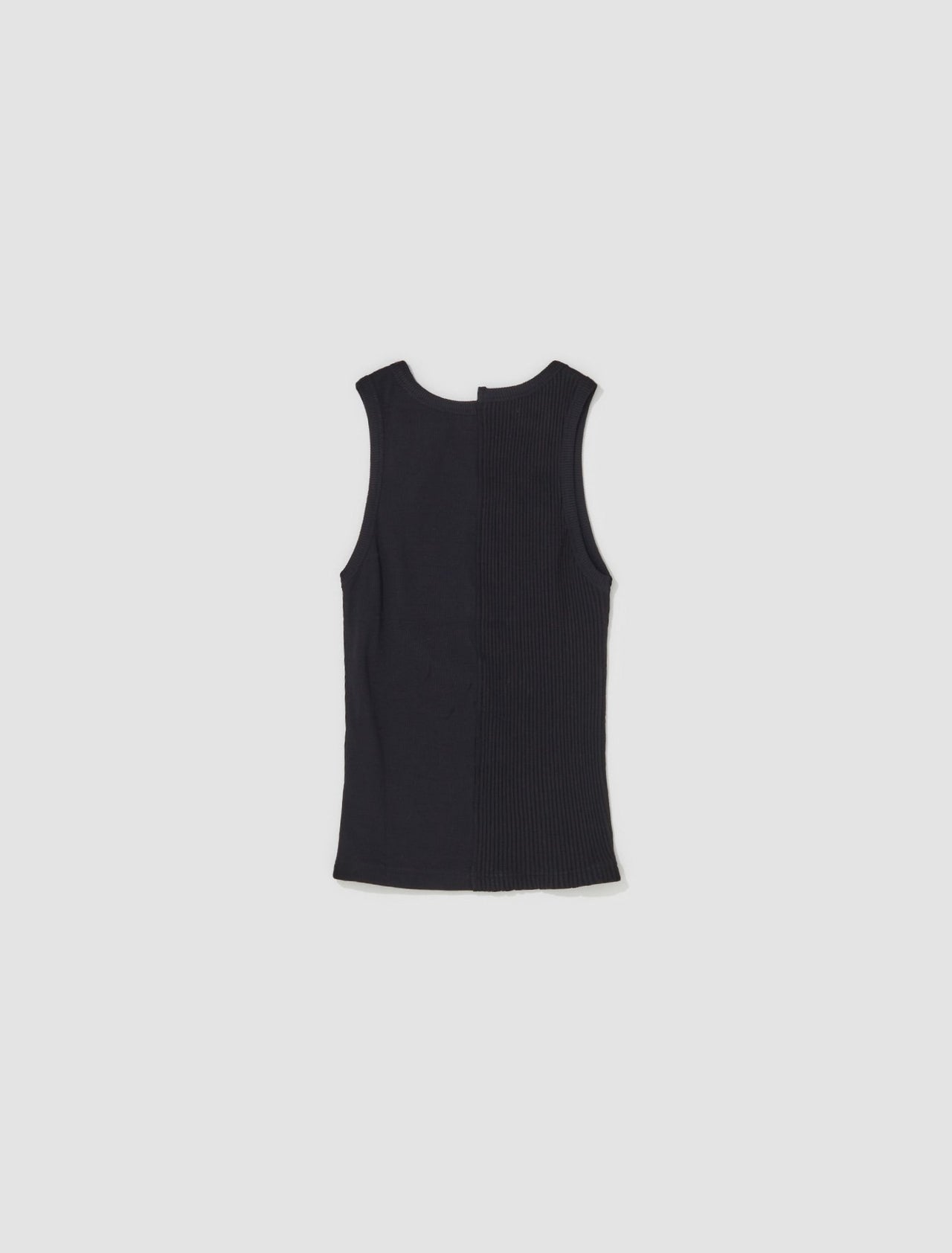 Asymmetric Vest Top in Black