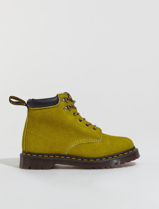 939 Long Napped Suede Boots in Moss Green