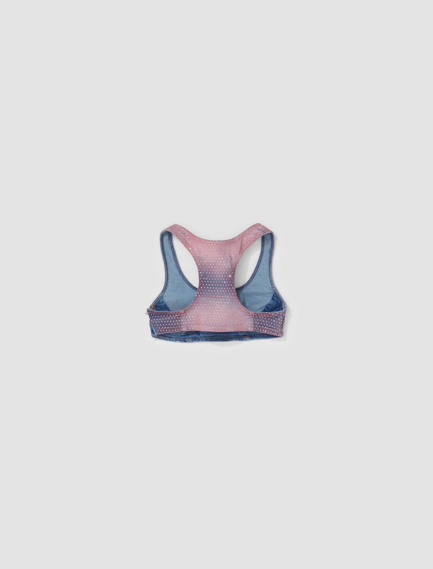 De-Toppy Denim Top in Pink