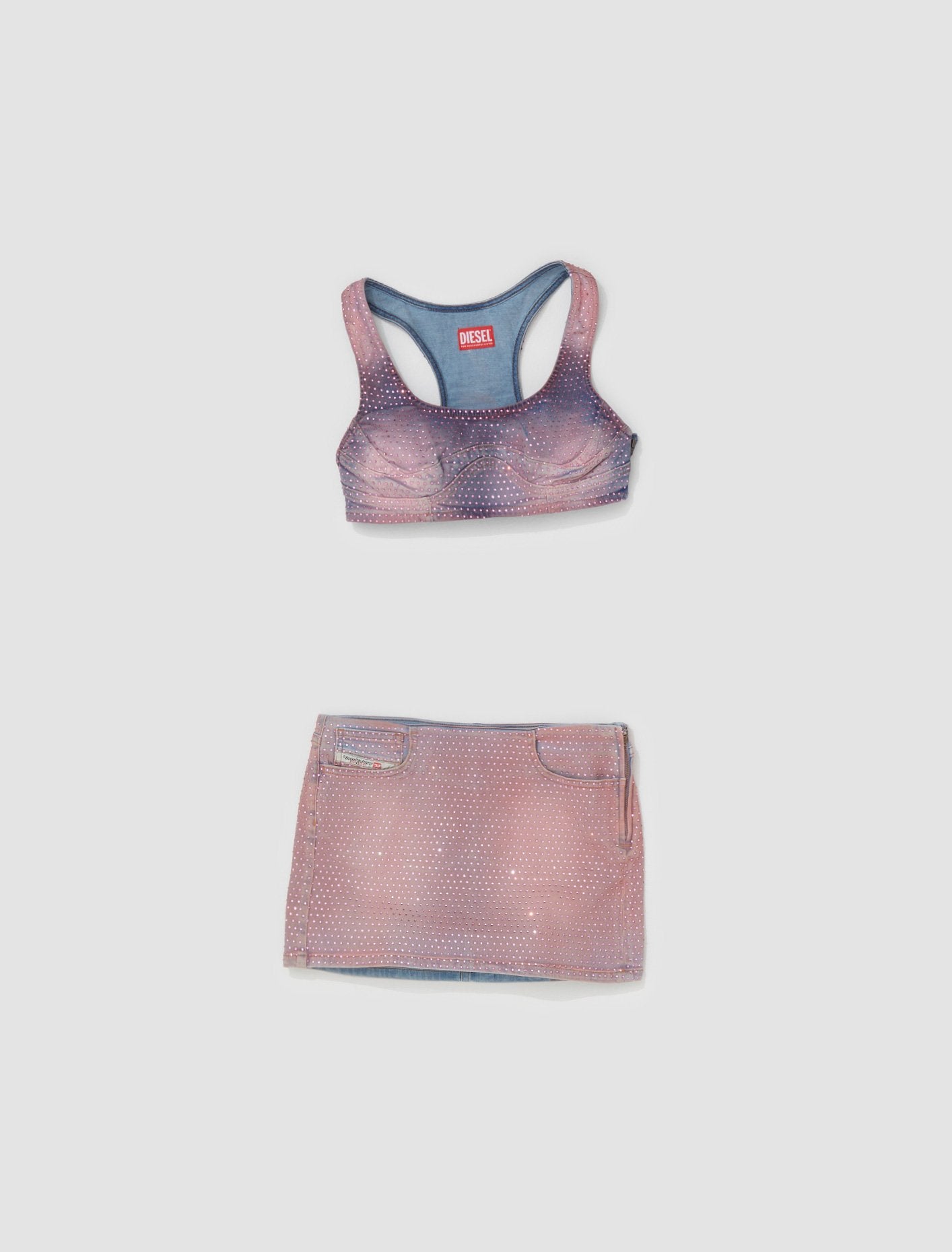 De-Toppy Denim Top in Pink