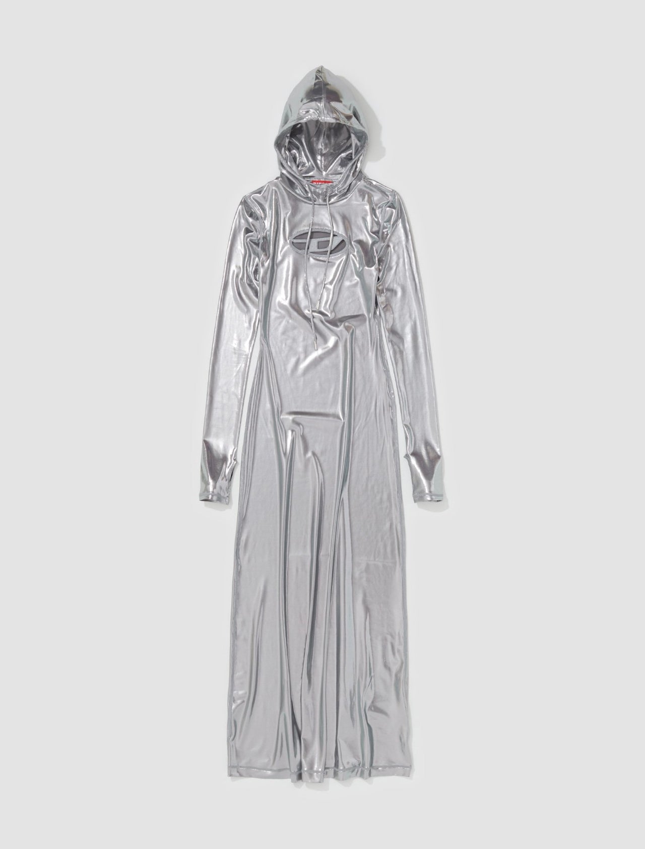 D-Mathilde-L1 Maxi Dress in Silver Metallic