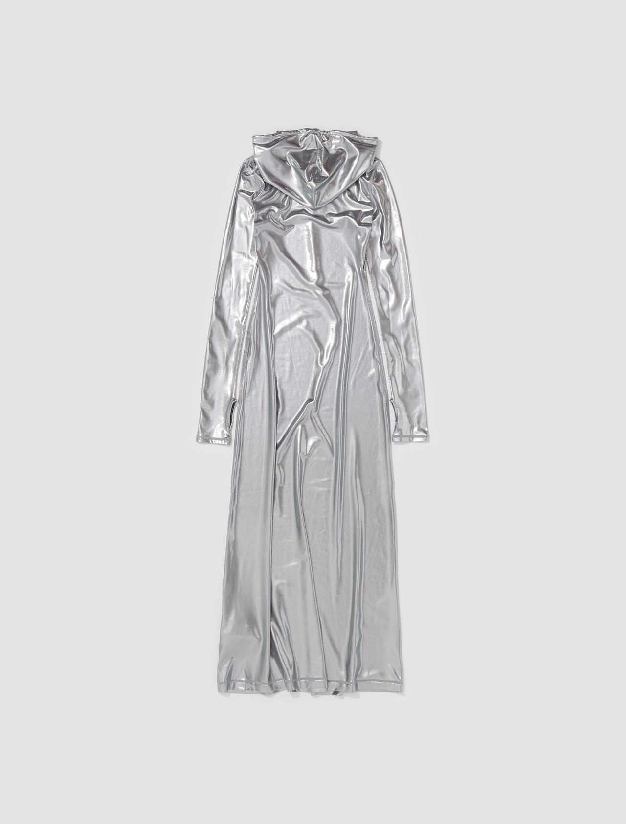 D-Mathilde-L1 Maxi Dress in Silver Metallic