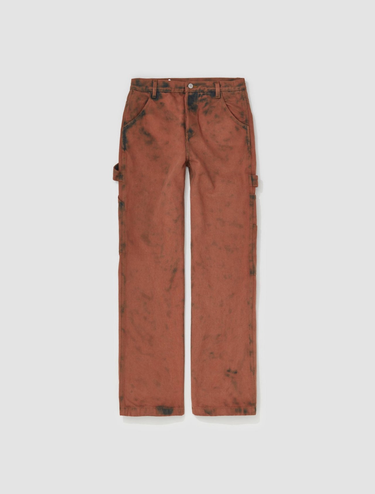 Tight-Fitted Carpenter Pants in Choco