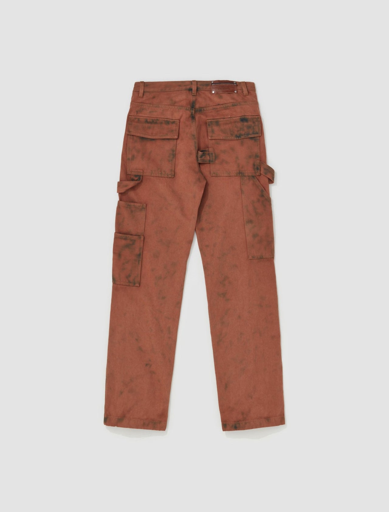 Tight-Fitted Carpenter Pants in Choco