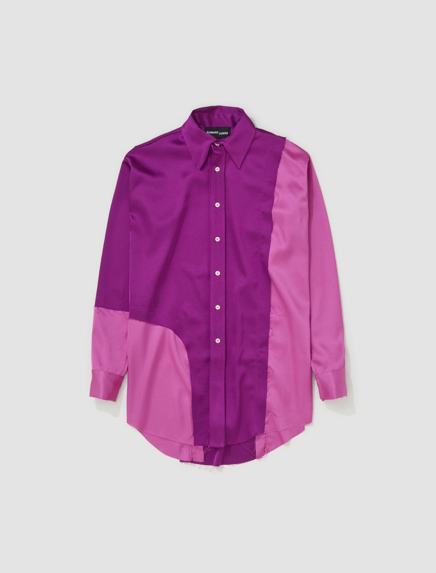 Abstract Cut-Out Shirt in Purple