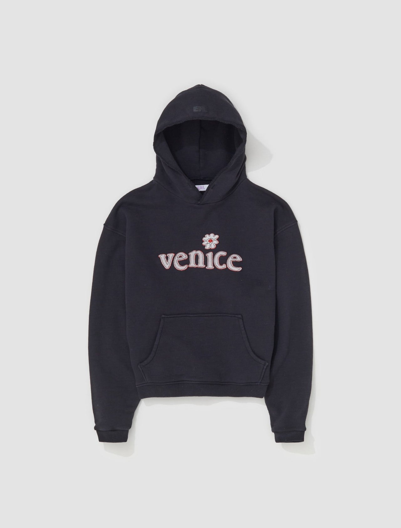 Venice Patch Hoodie in Black