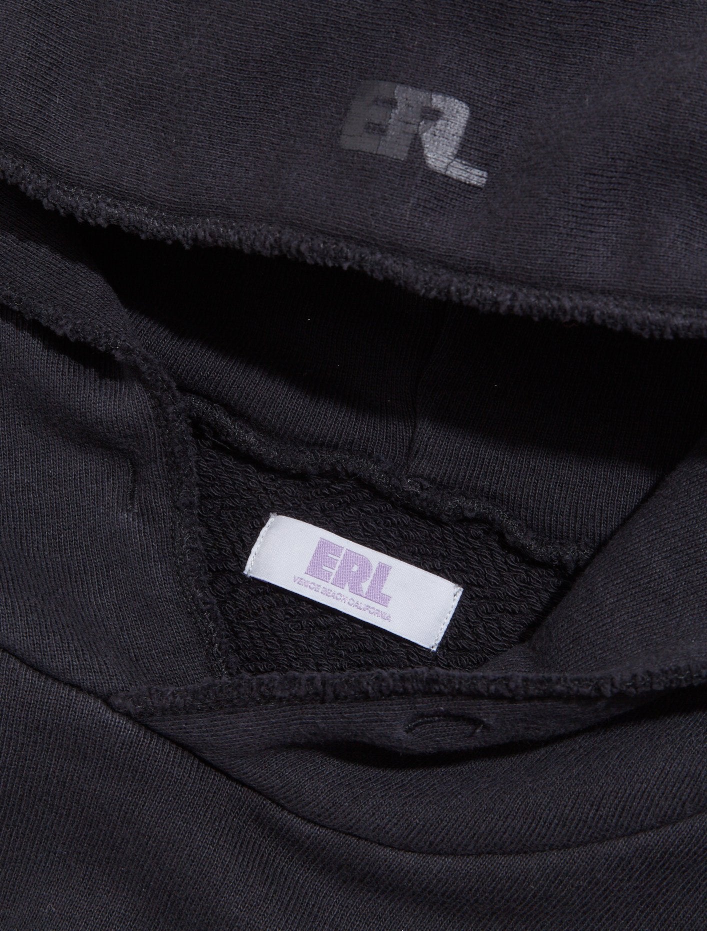 Venice Patch Hoodie in Black