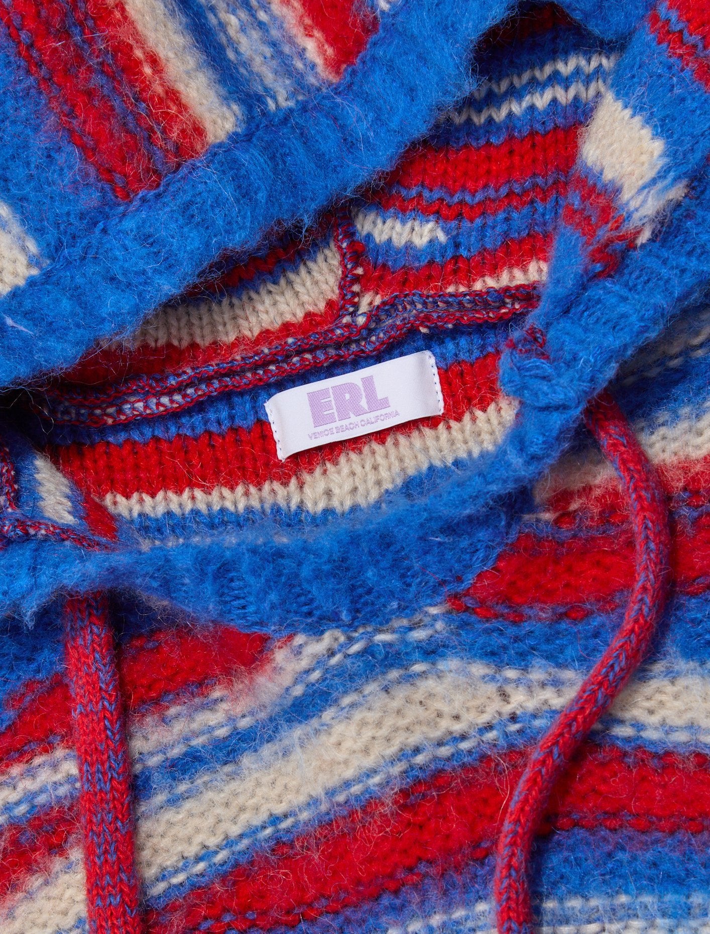 Oversized Hoodie in Red & Blue