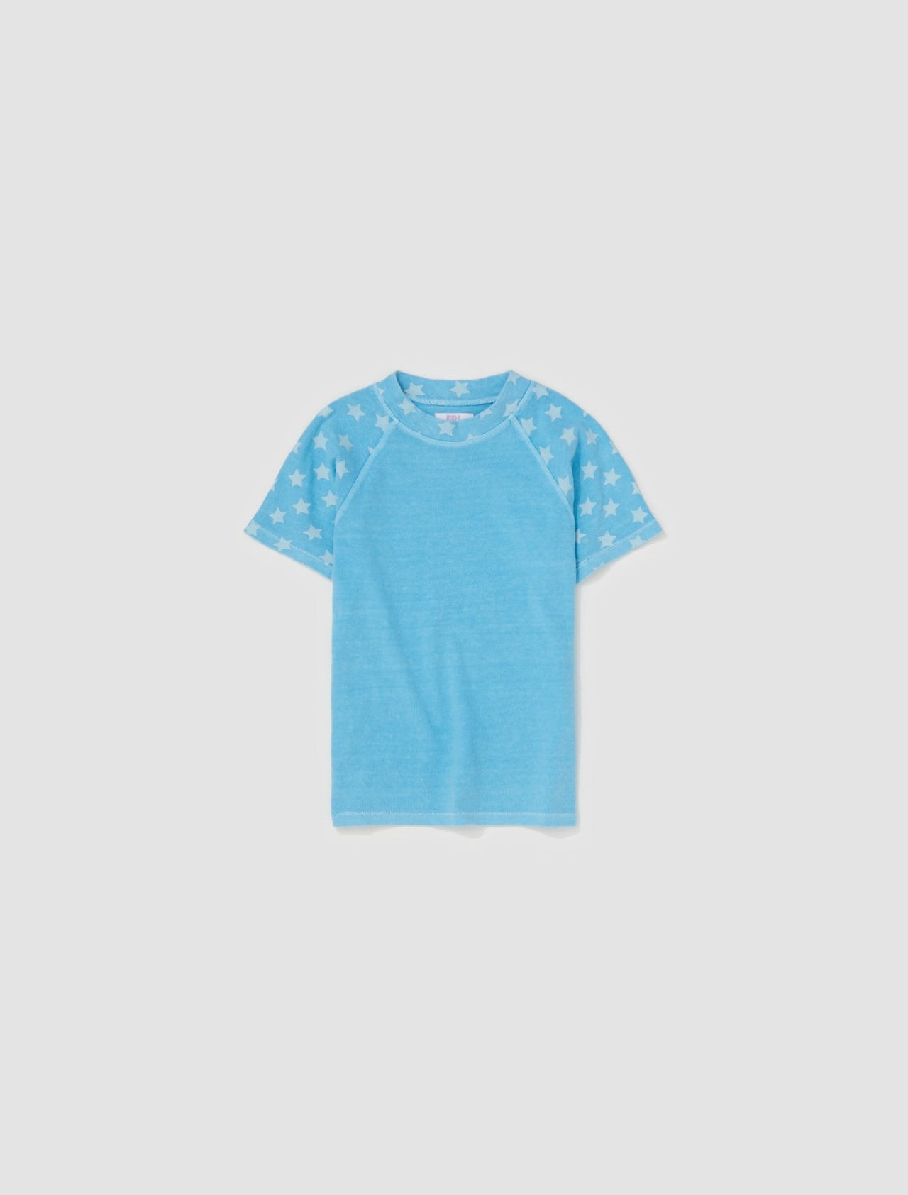 Fitted Raglan Tee in Sky Blue