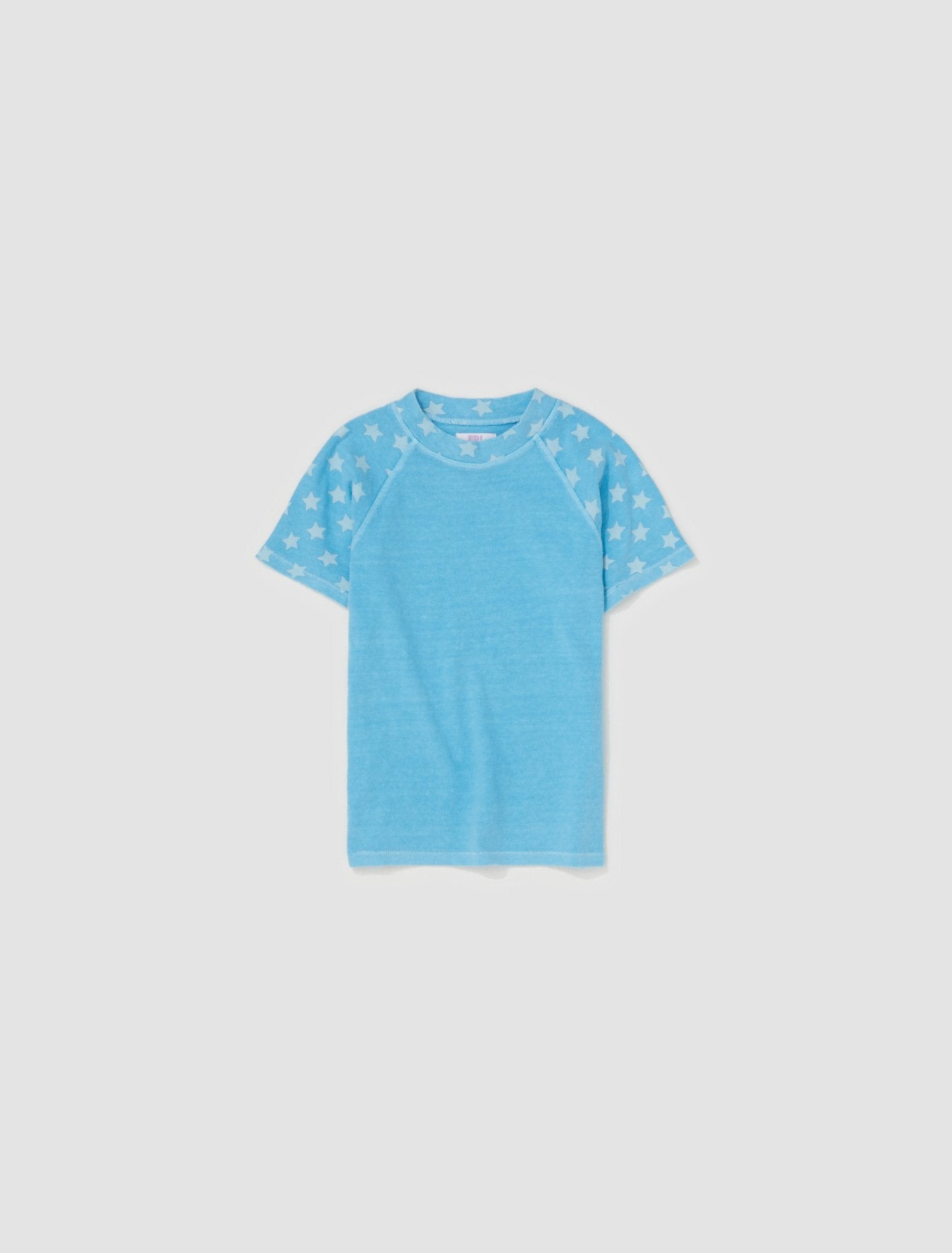 Fitted Raglan Tee in Sky Blue