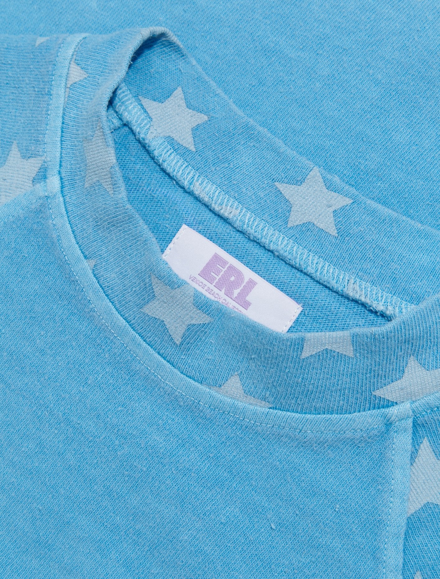 Fitted Raglan Tee in Sky Blue