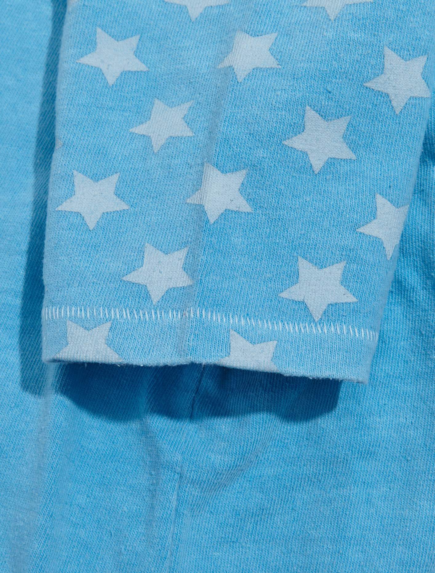 Fitted Raglan Tee in Sky Blue