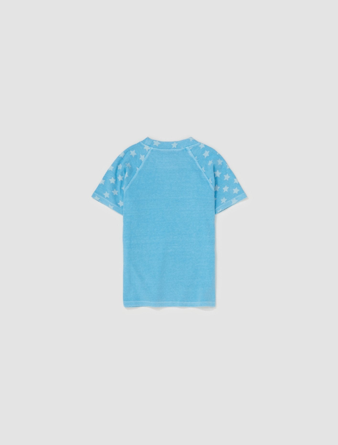 Fitted Raglan Tee in Sky Blue