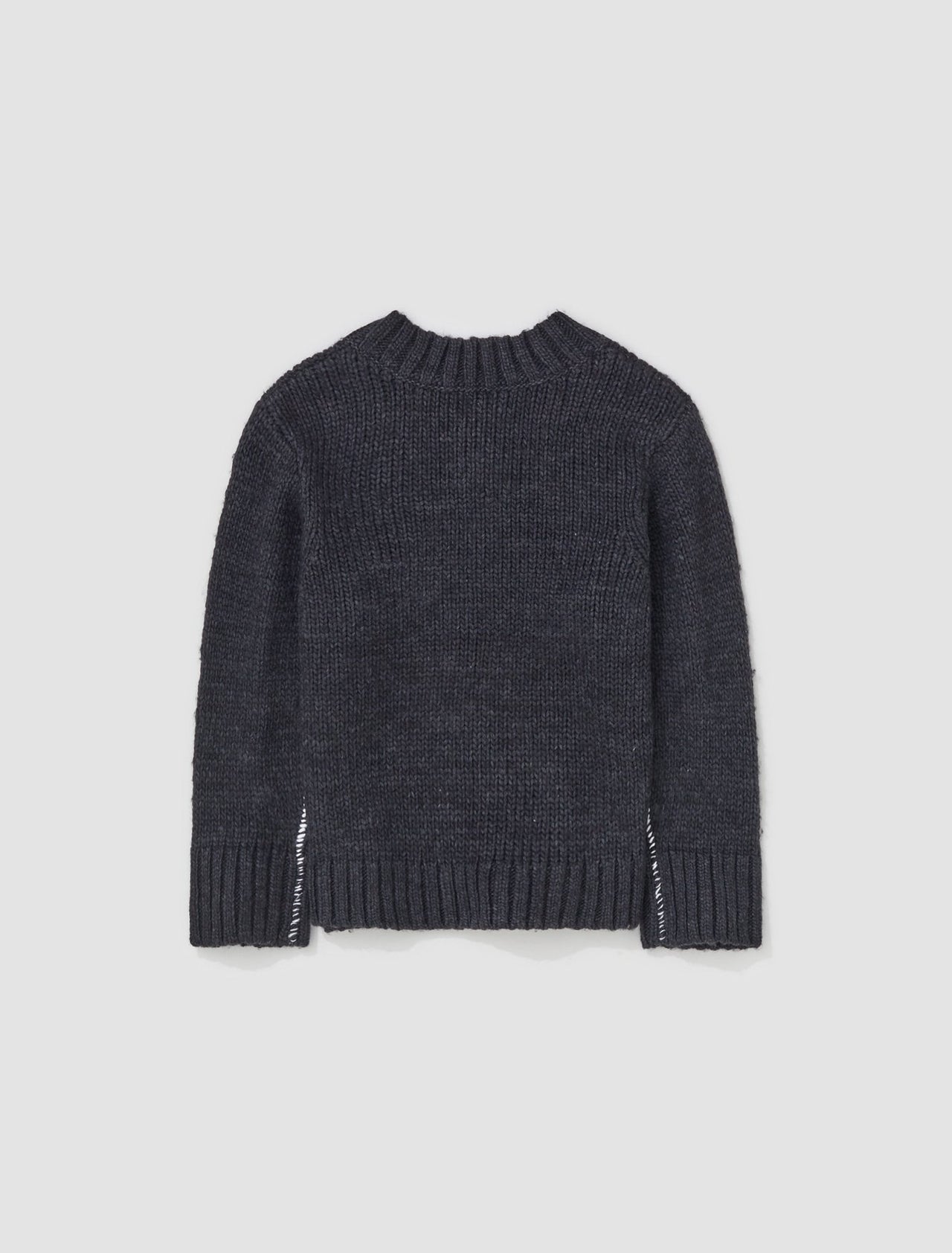 V-Neck Sweater in Washed Out Black