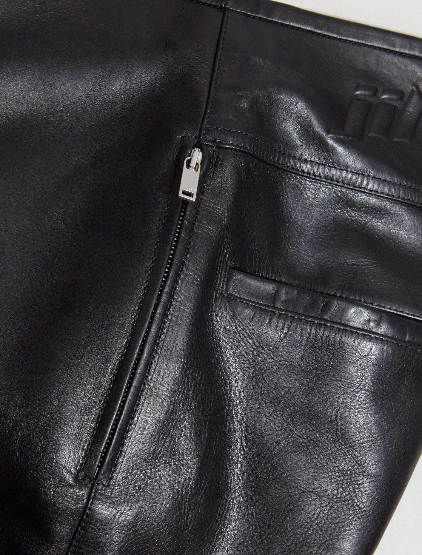 Leather Trousers in Black