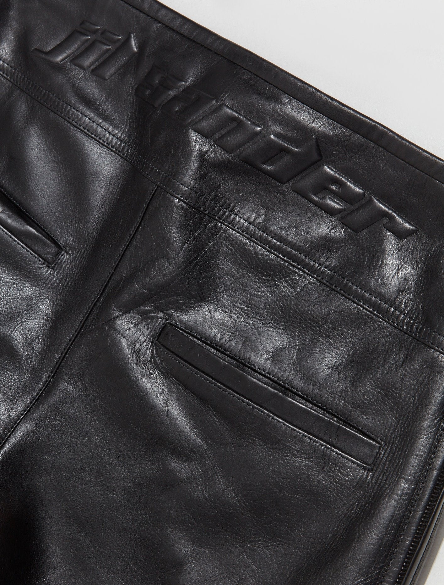 Leather Trousers in Black