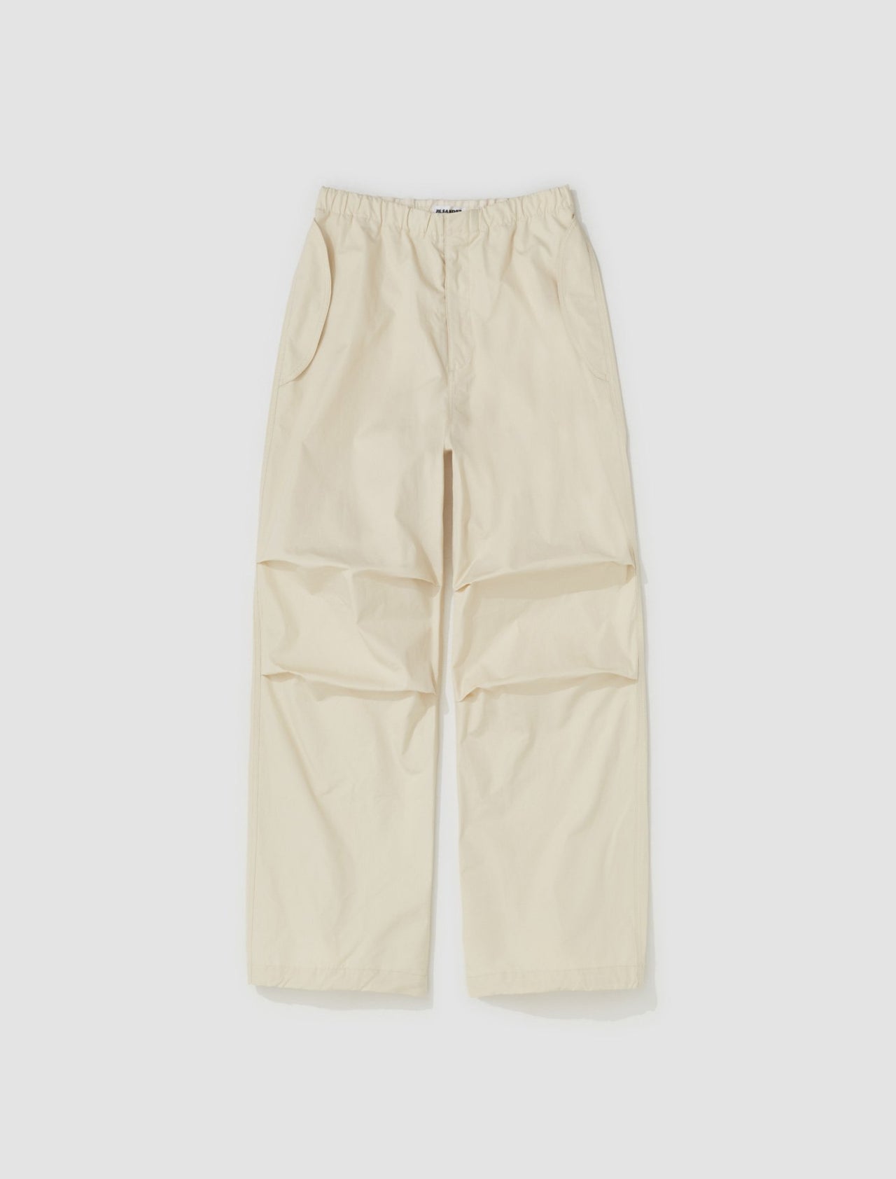 Relaxed Fit Trousers in Cream White