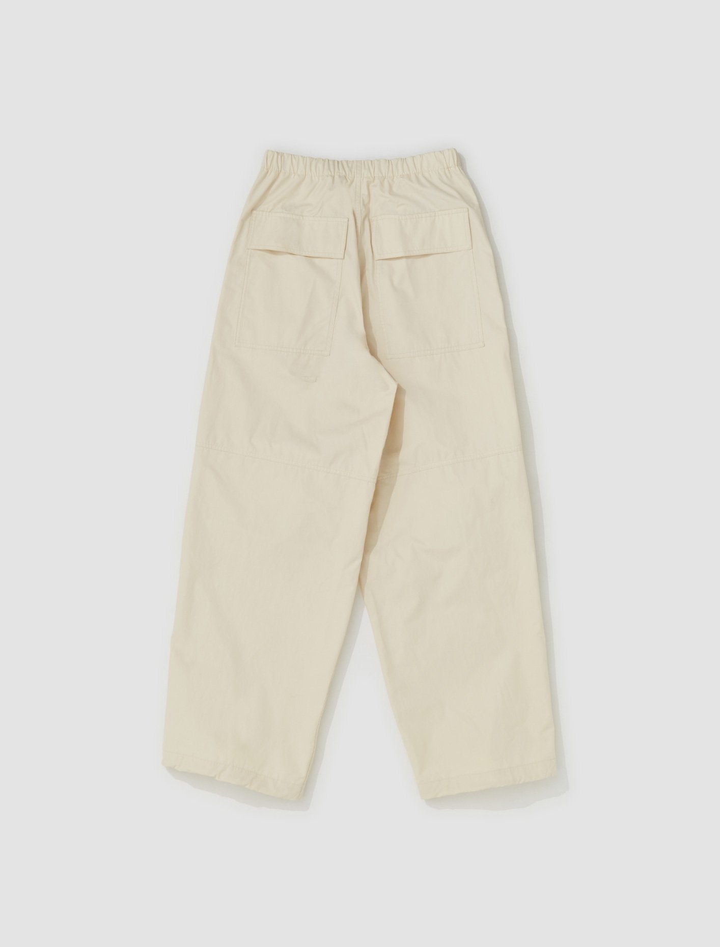 Relaxed Fit Trousers in Cream White