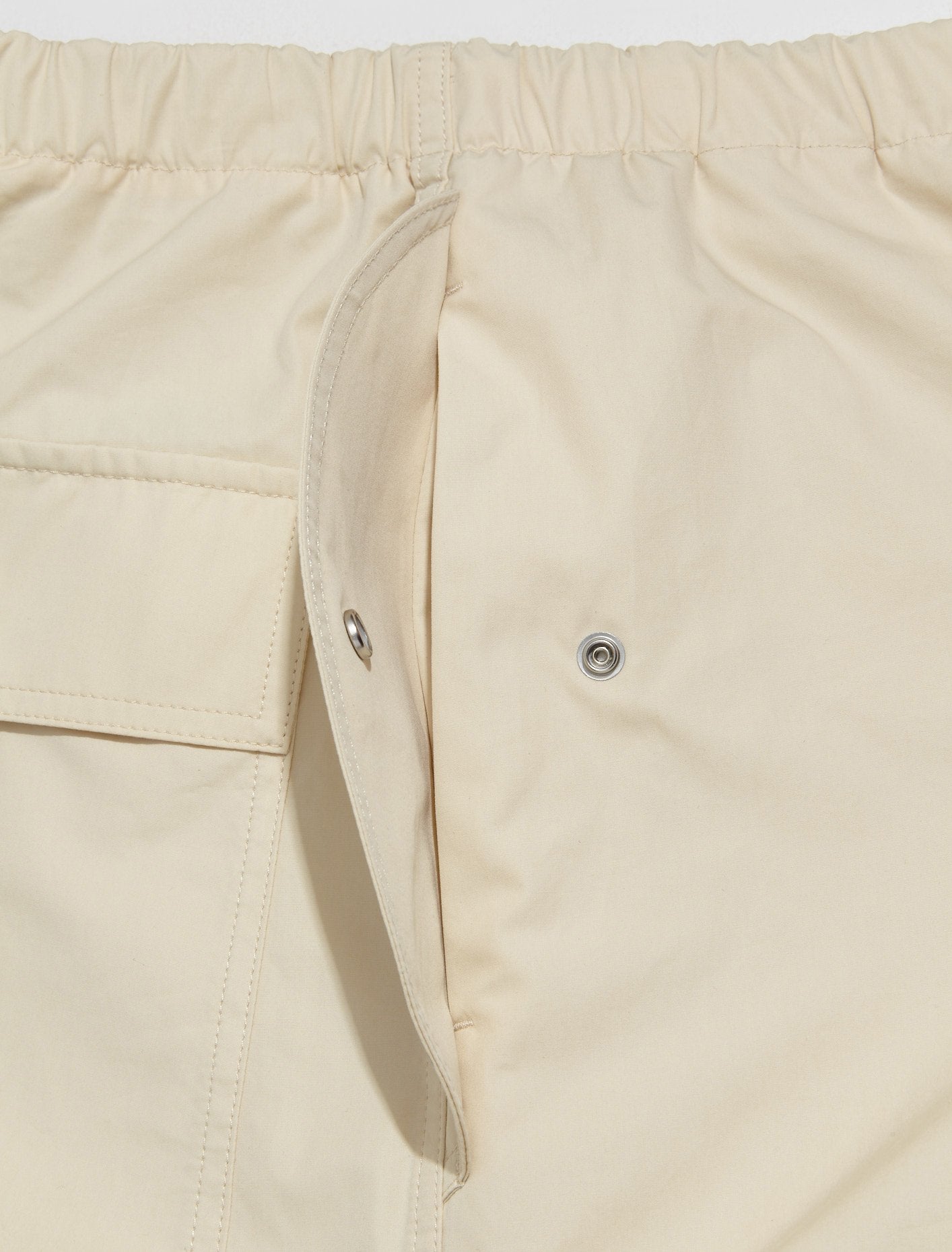 Relaxed Fit Trousers in Cream White