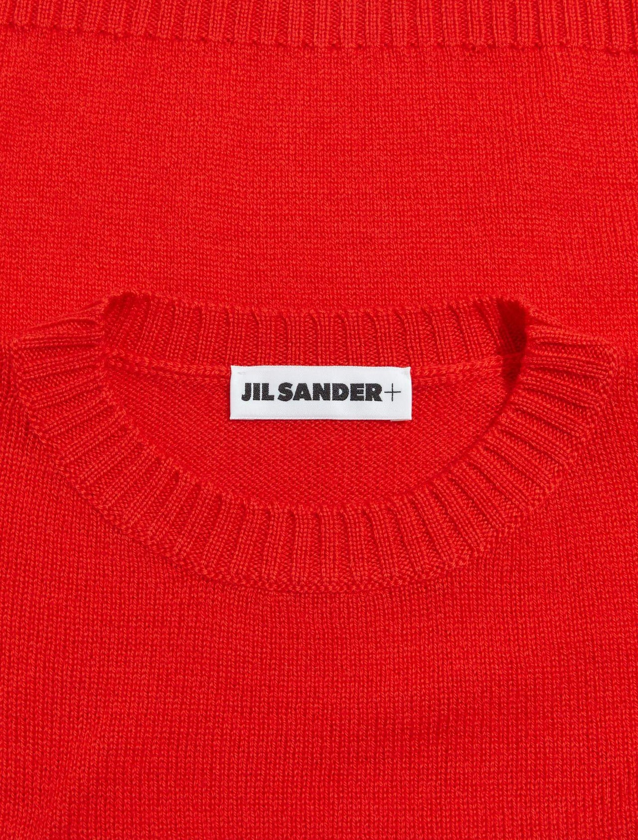 Wool Sweater in Bright Red