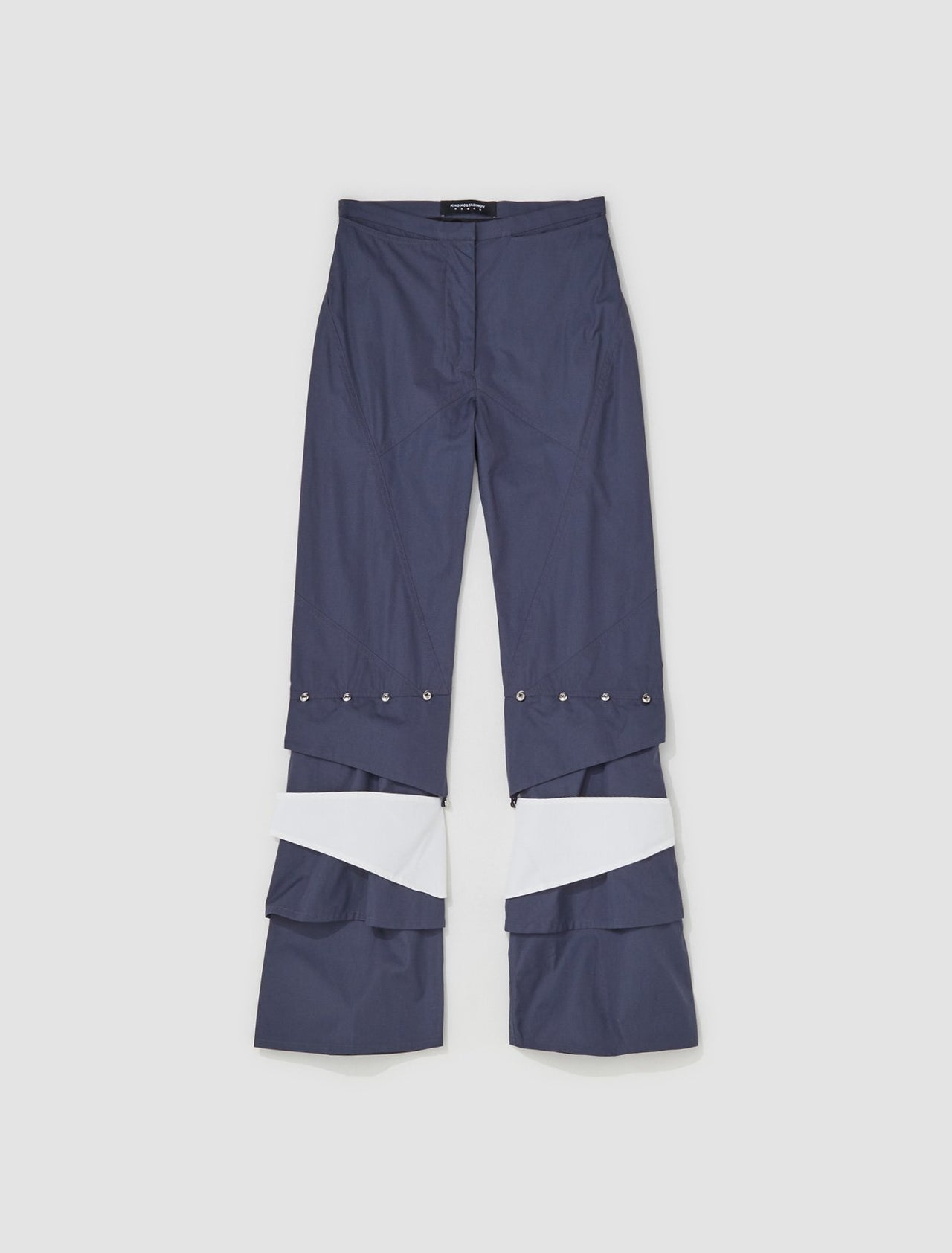 Tobi Trousers in Charcoal & Snow